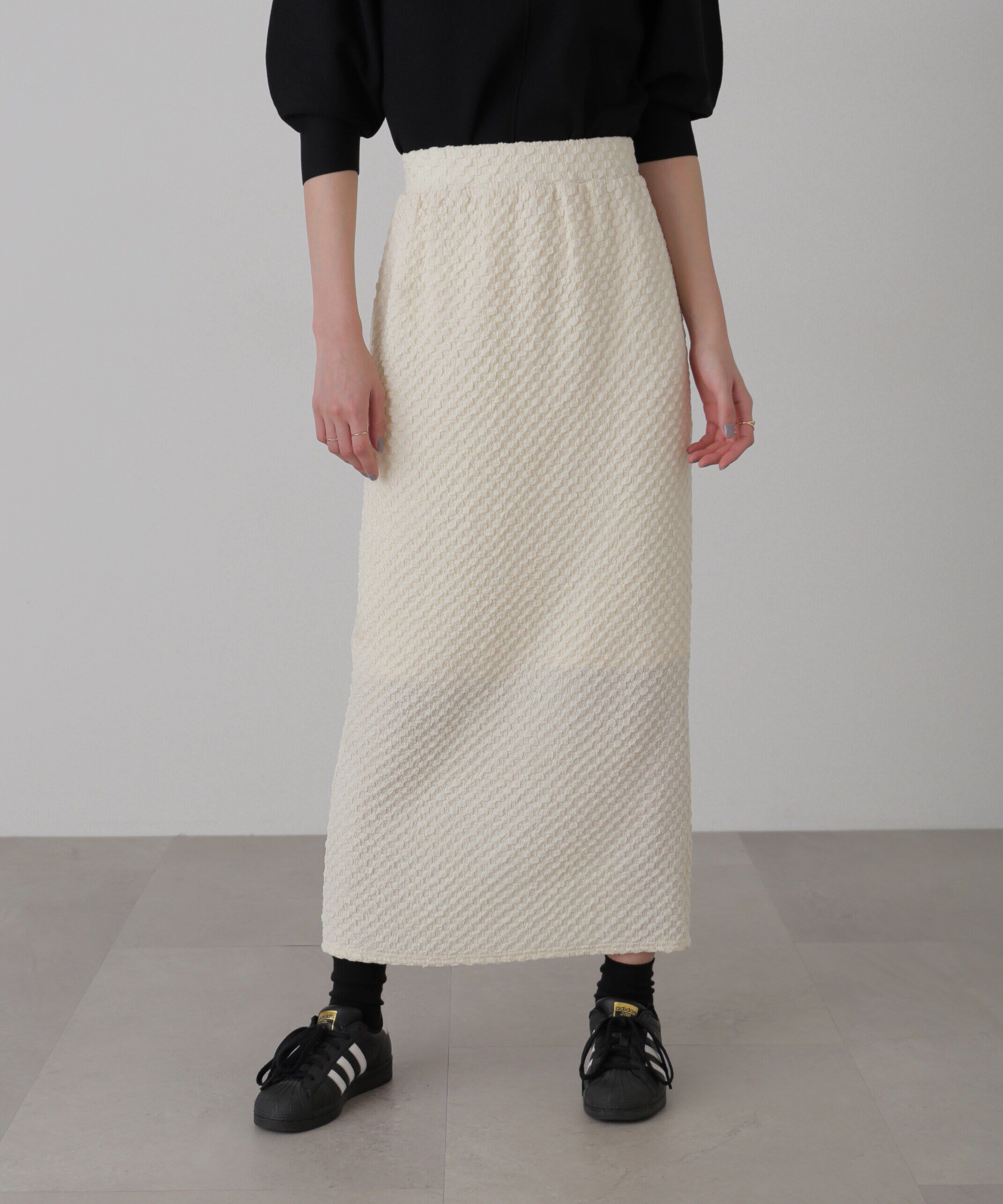  「ジャガードナロースカート」|スカート|オフ