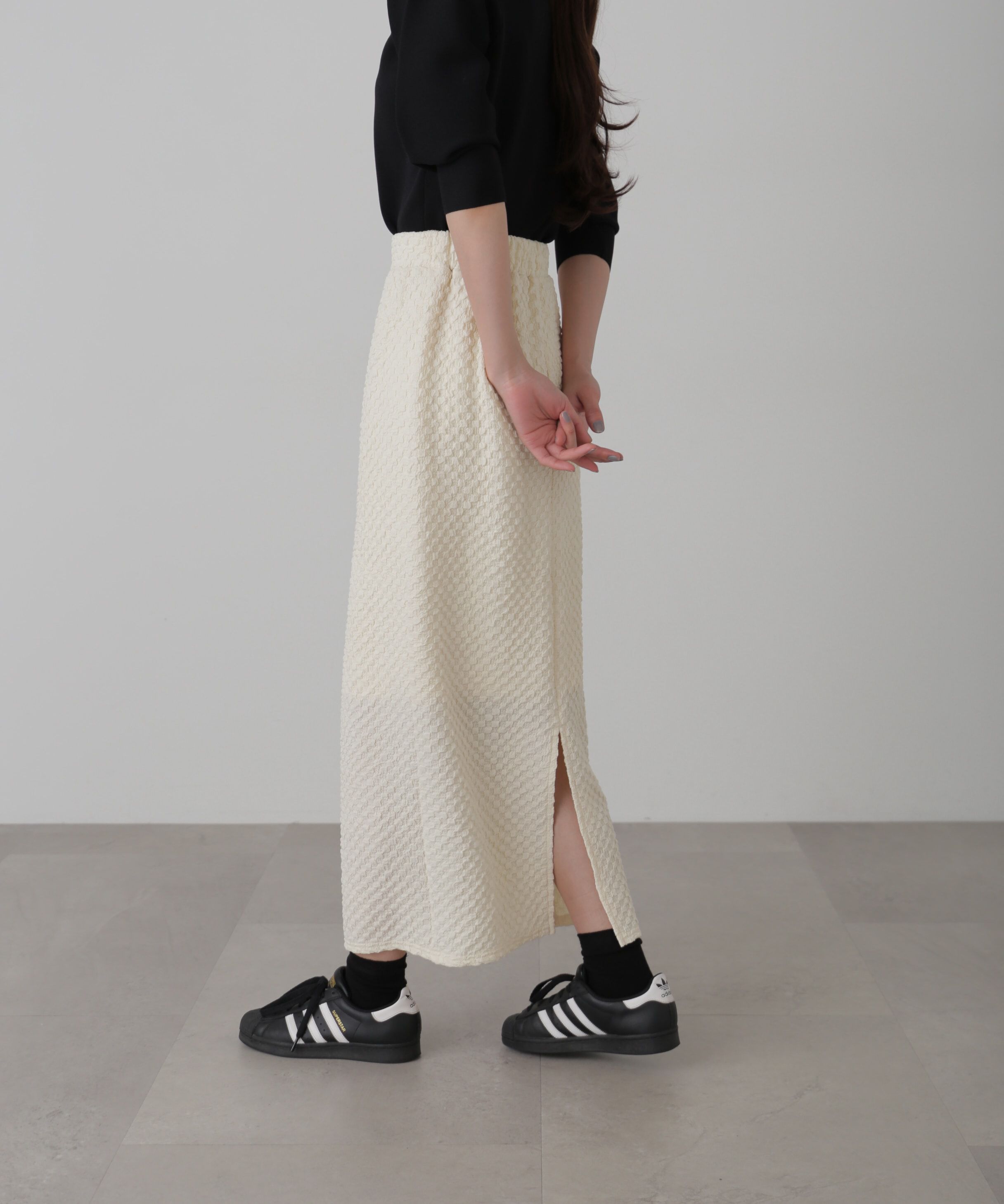  「ジャガードナロースカート」|スカート|