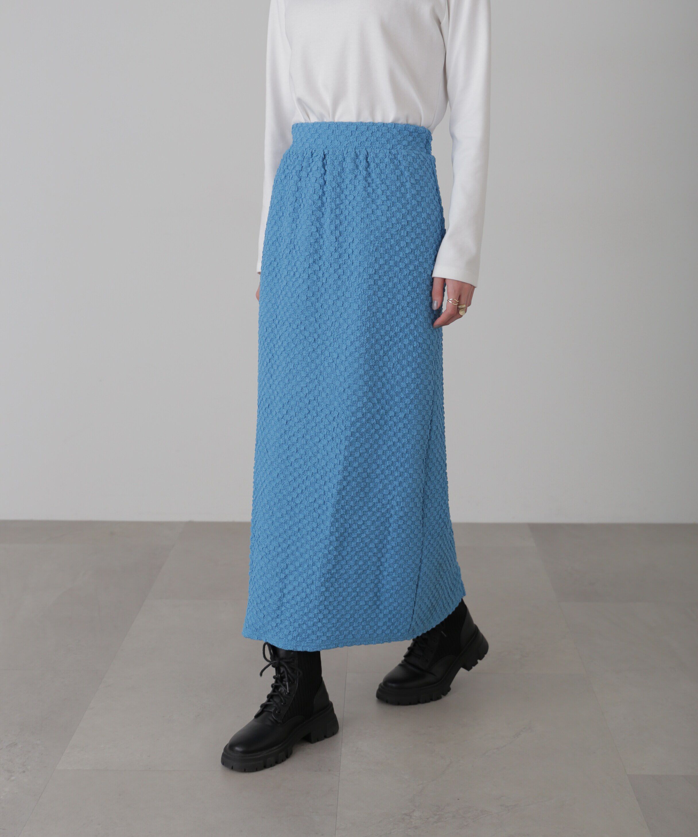  「ジャガードナロースカート」|スカート|