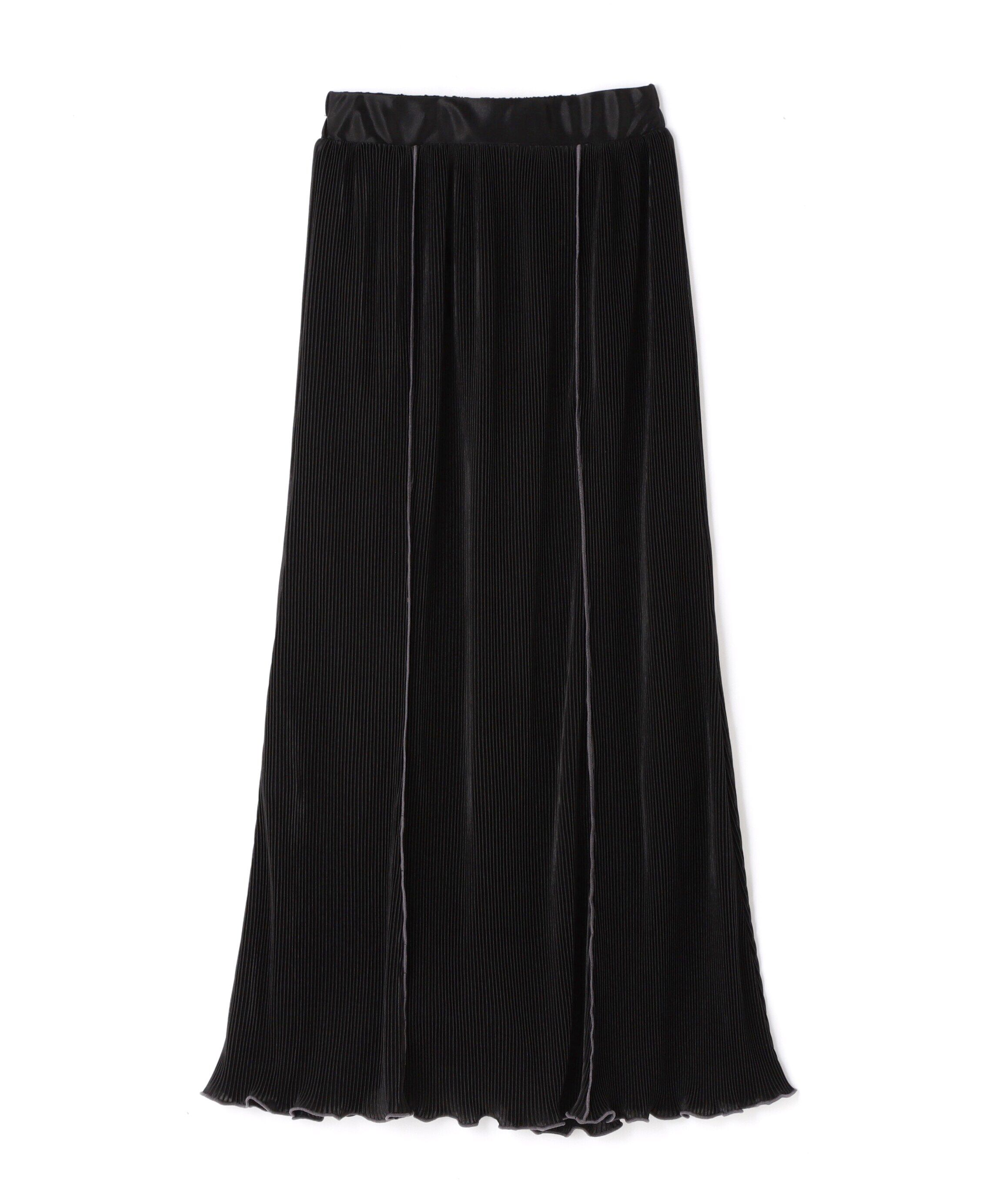  「配色メローカットソープリーツスカート」|スカート|