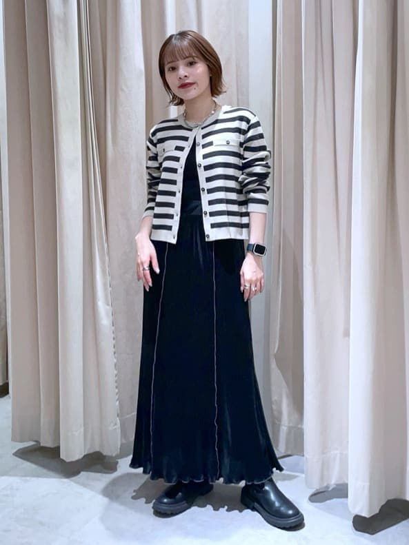  「配色メローカットソープリーツスカート」|スカート|