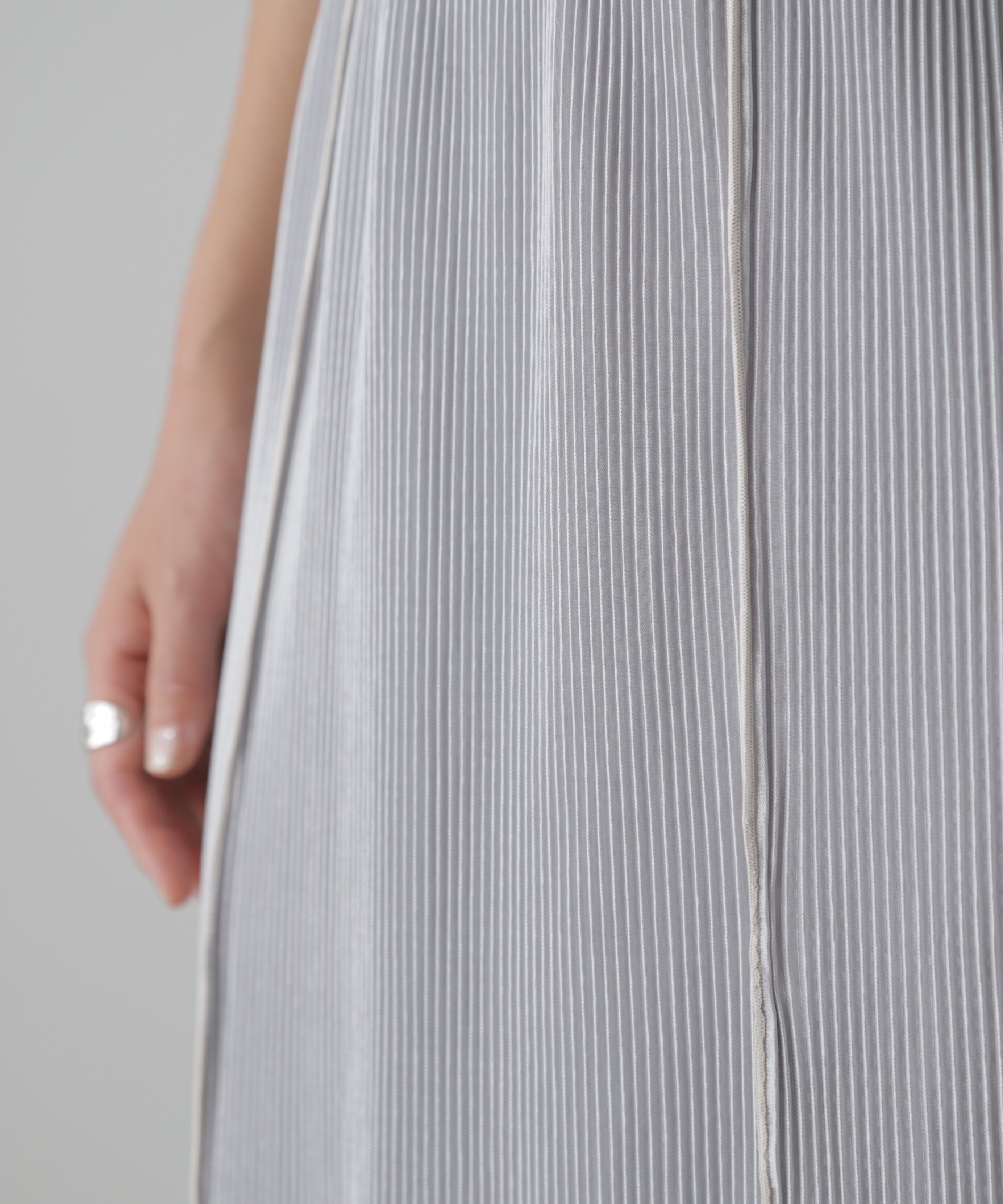  「配色メローカットソープリーツスカート」|スカート|