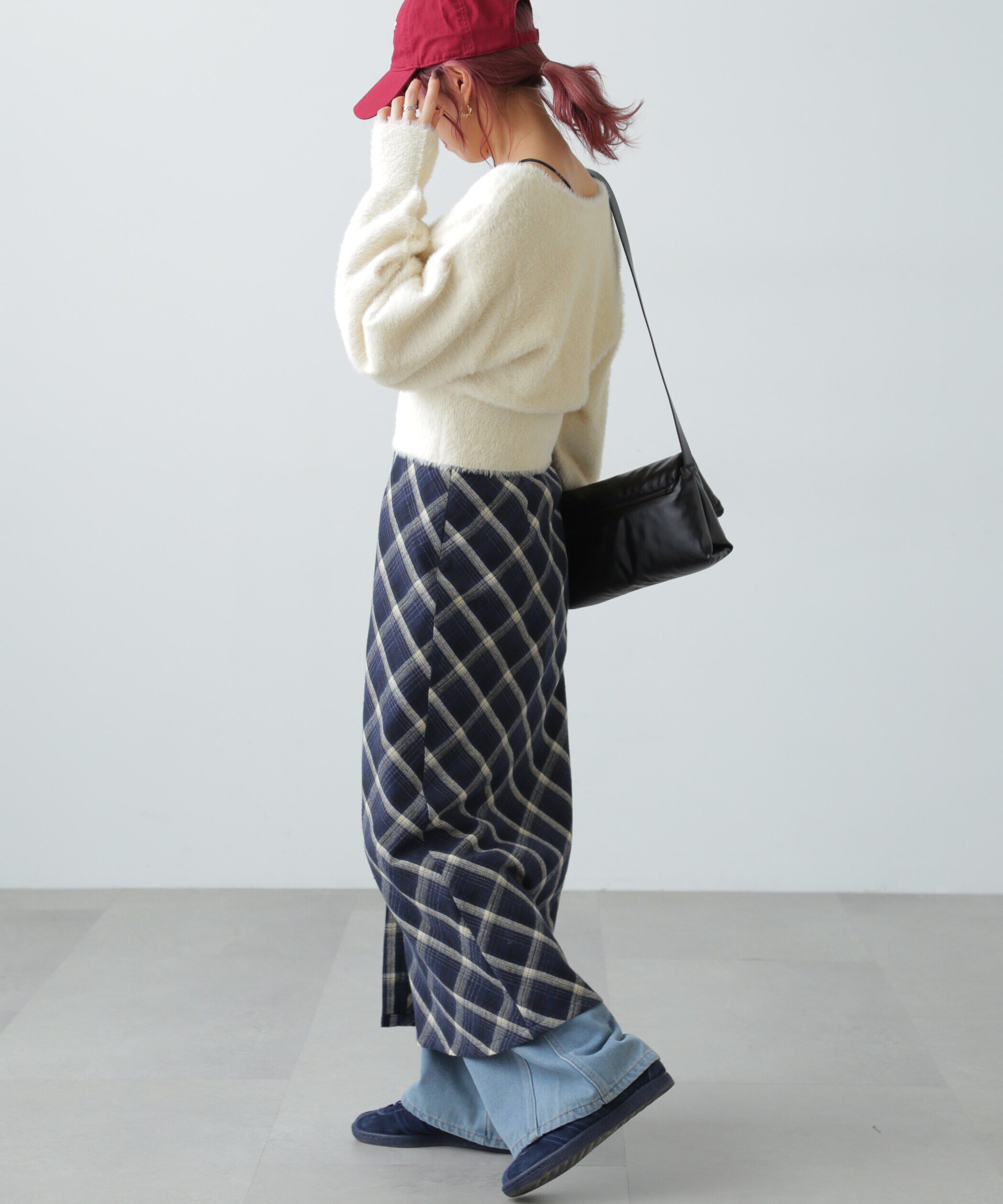  「フェザーVネックニット」|ニット・セーター|