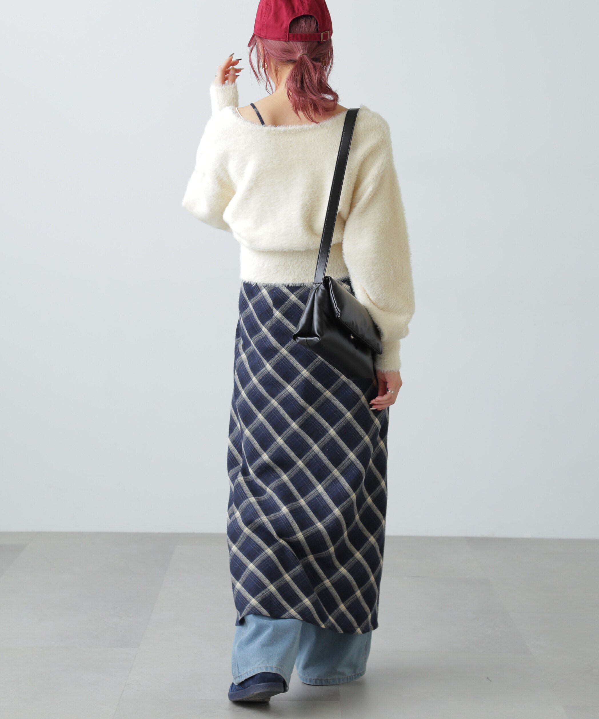  「フェザーVネックニット」|ニット・セーター|