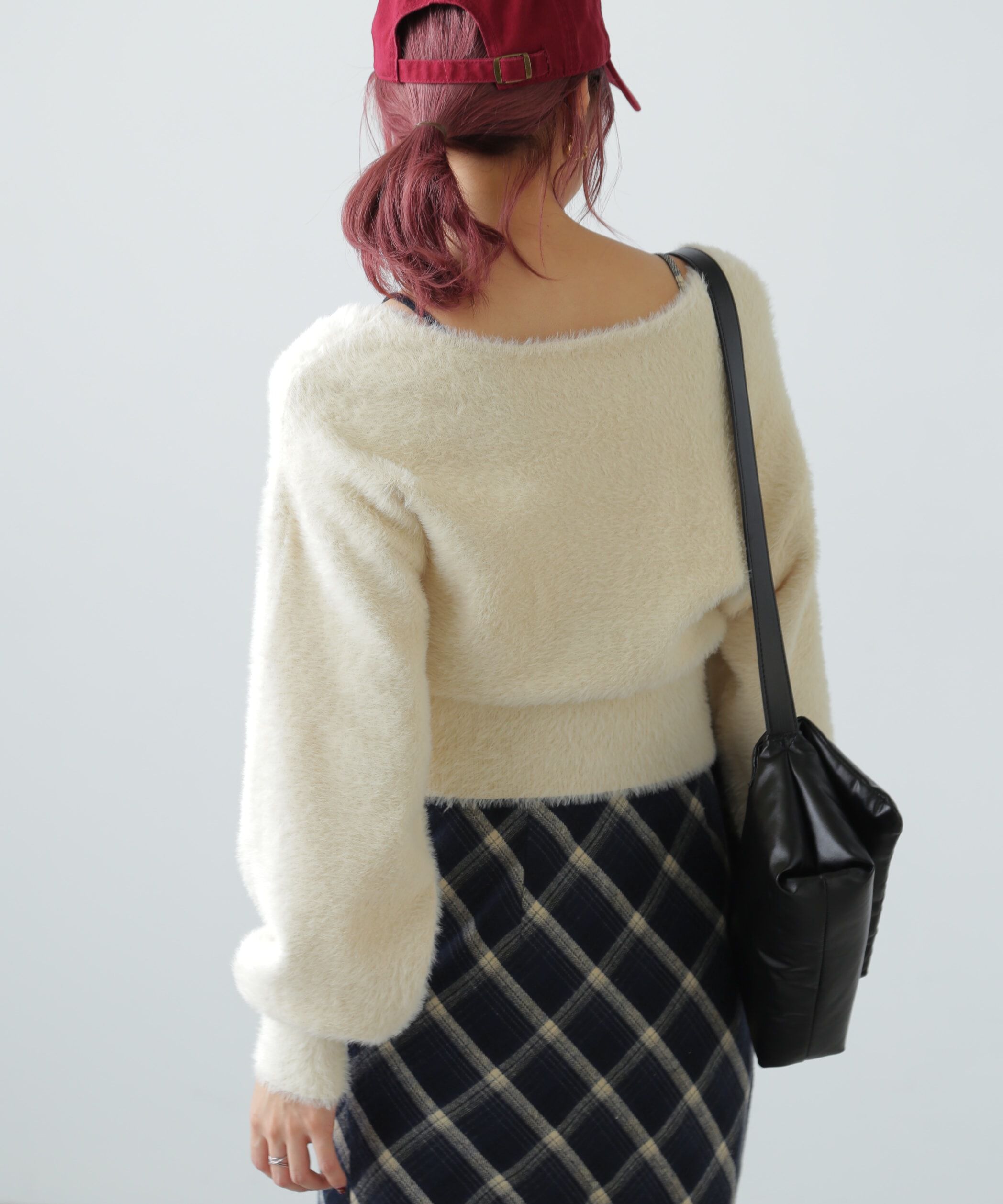  「フェザーVネックニット」|ニット・セーター|