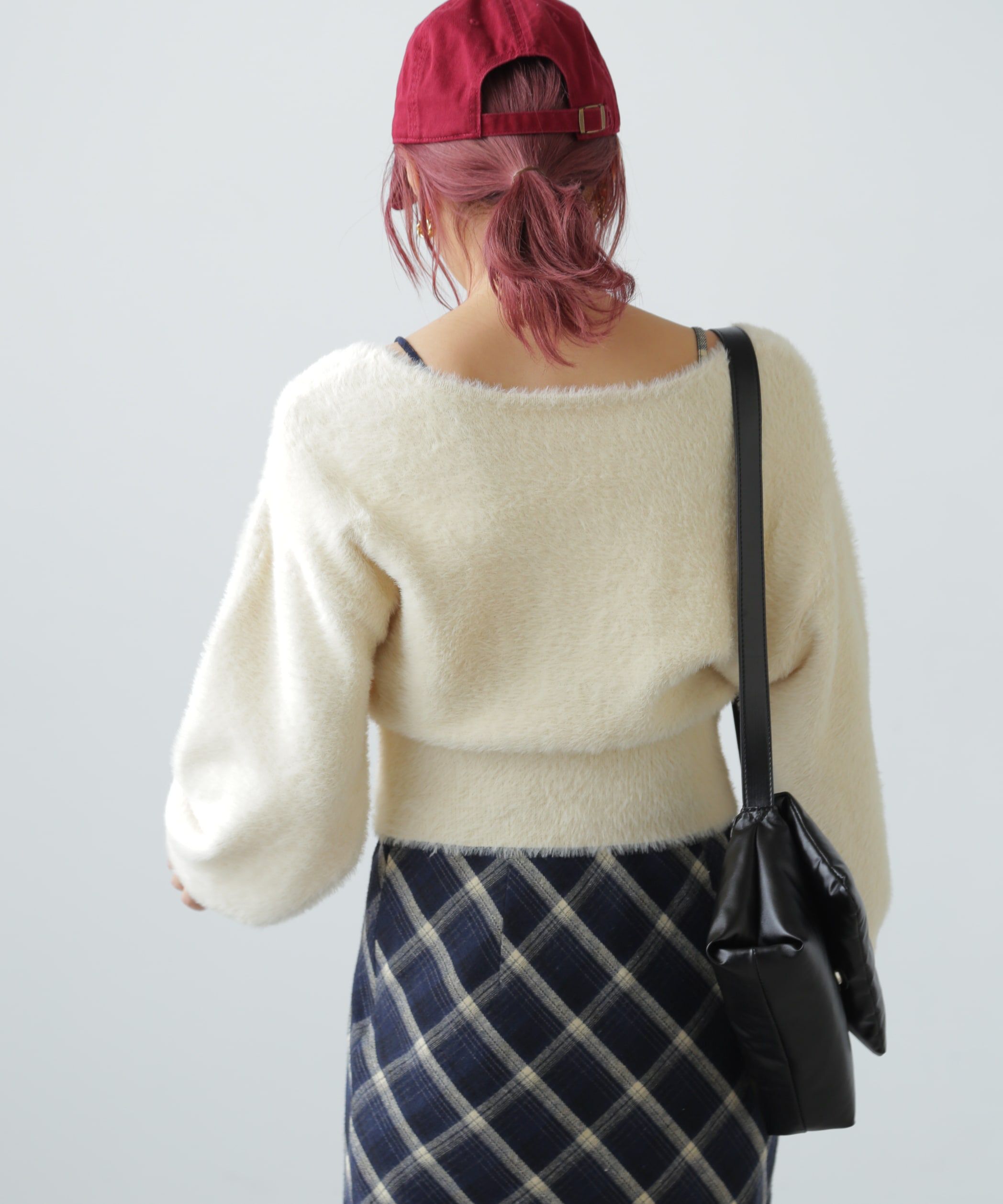  「フェザーVネックニット」|ニット・セーター|