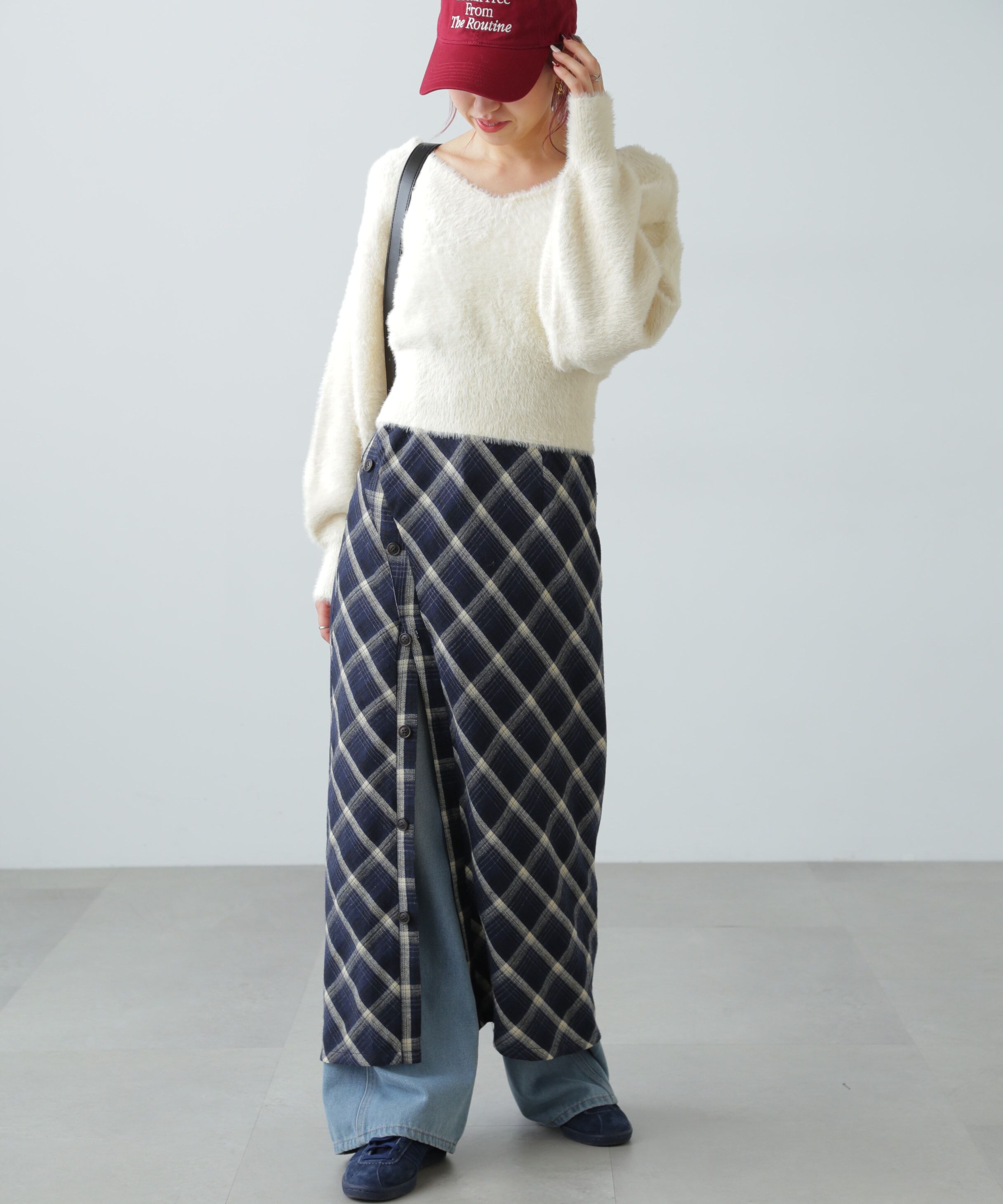  「フェザーVネックニット」|ニット・セーター|