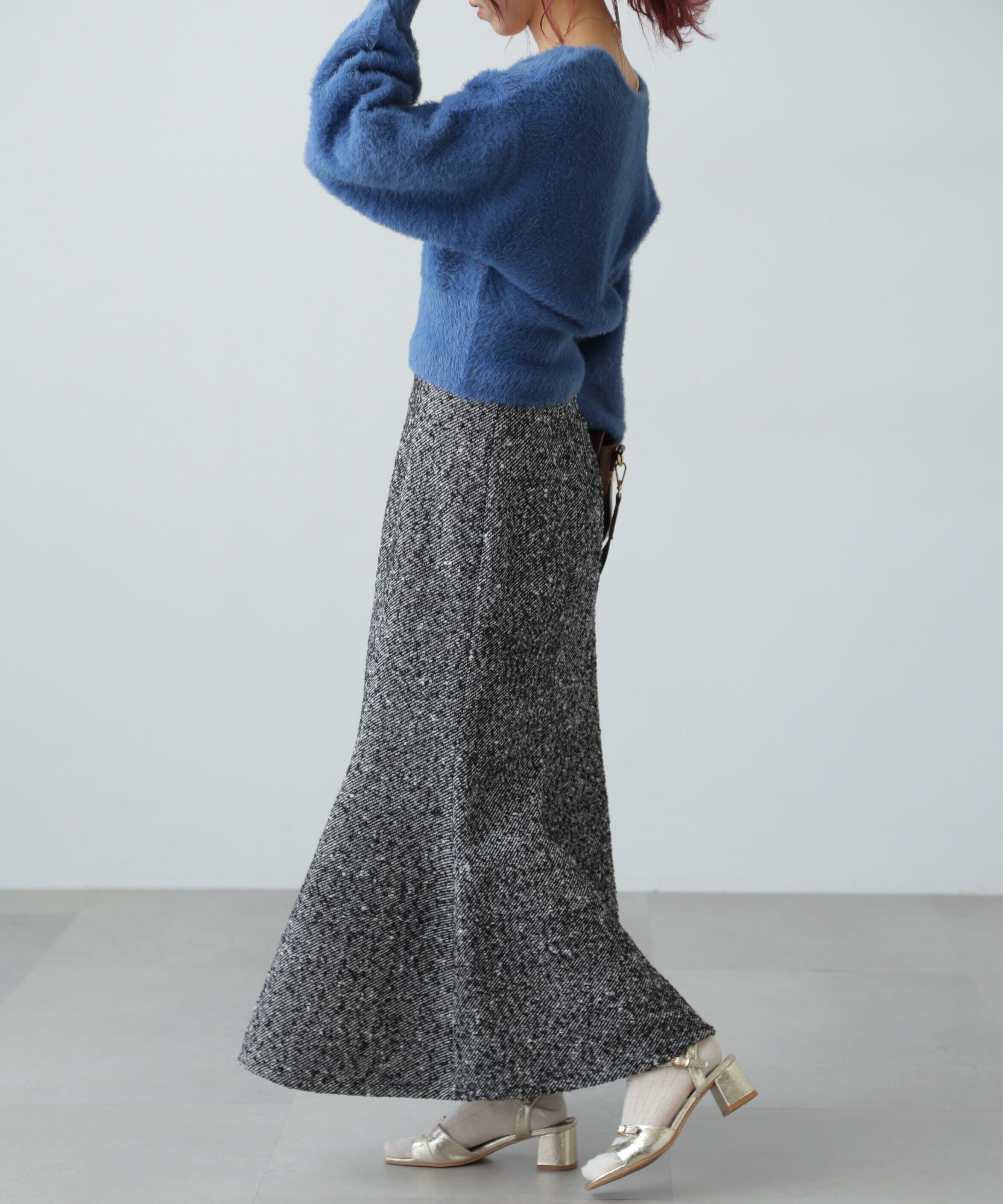  「フェザーVネックニット」|ニット・セーター|