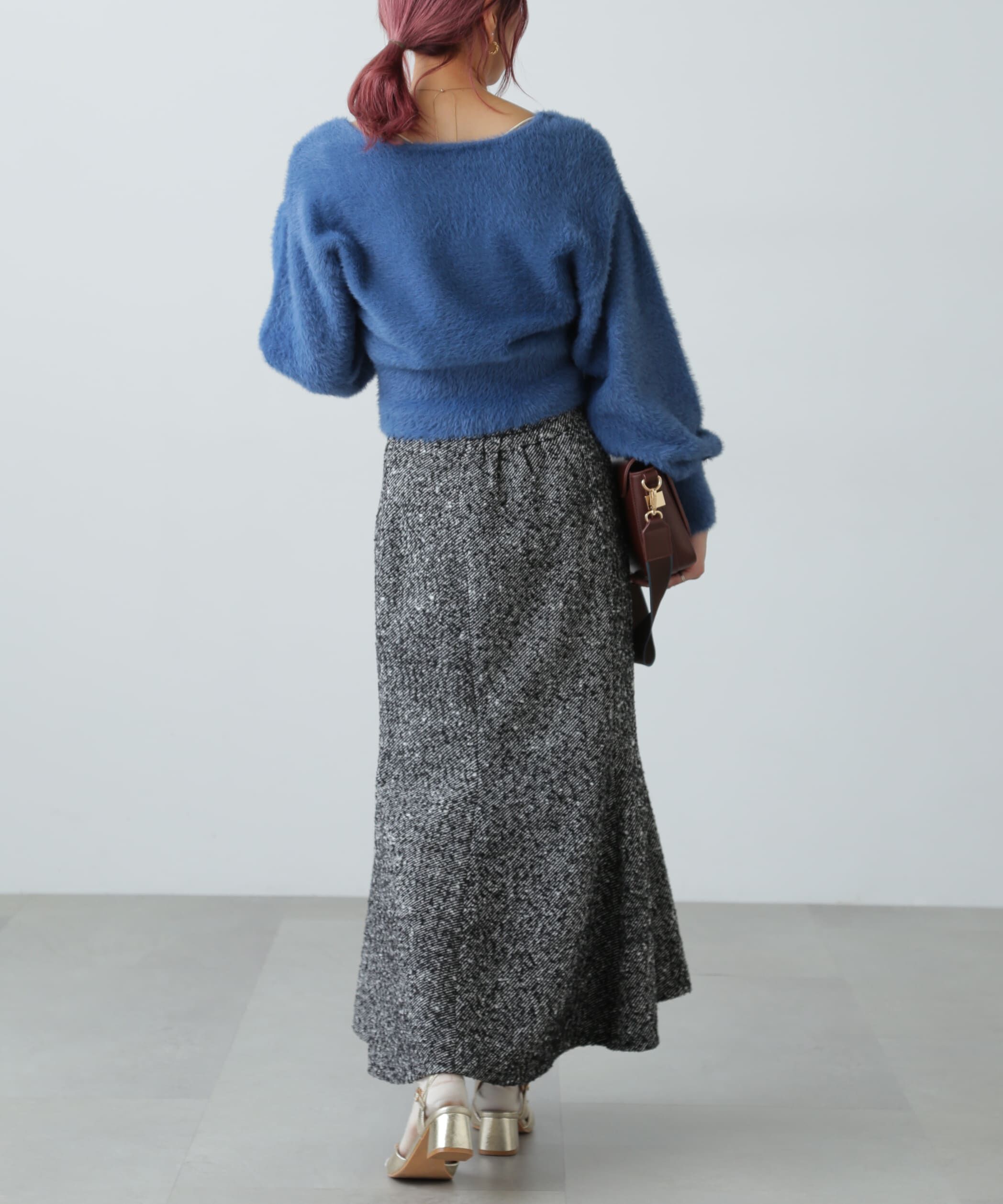  「フェザーVネックニット」|ニット・セーター|