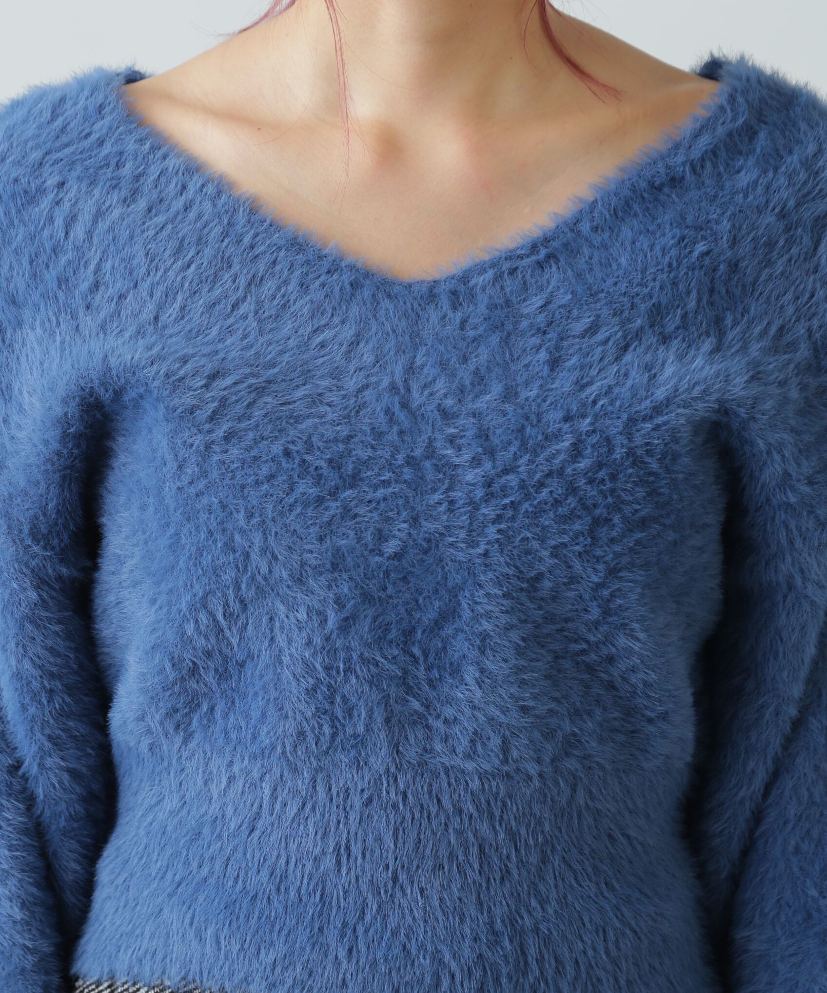  「フェザーVネックニット」|ニット・セーター|