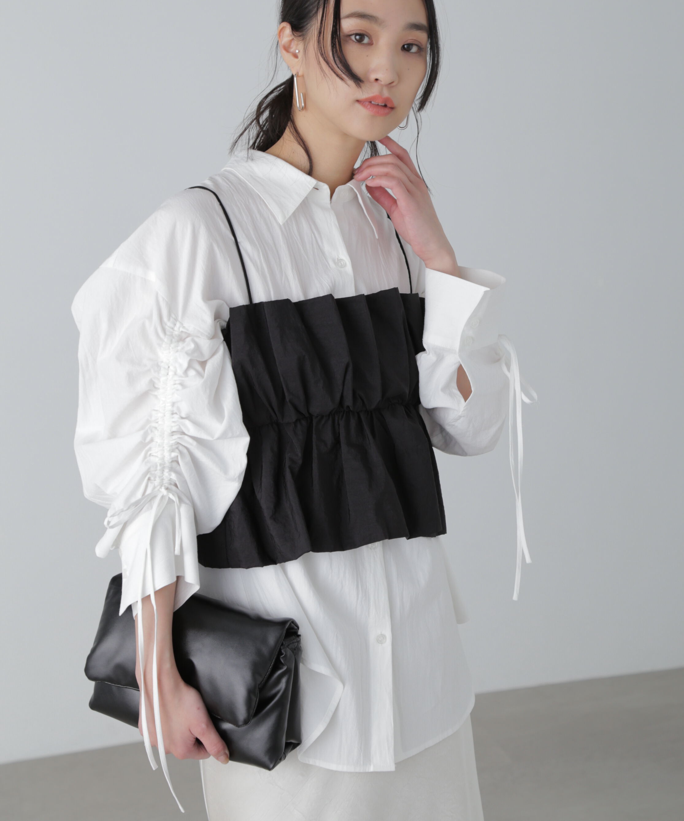  「シャイニーキャミソールビスチェ」|シャツ・ブラウス|