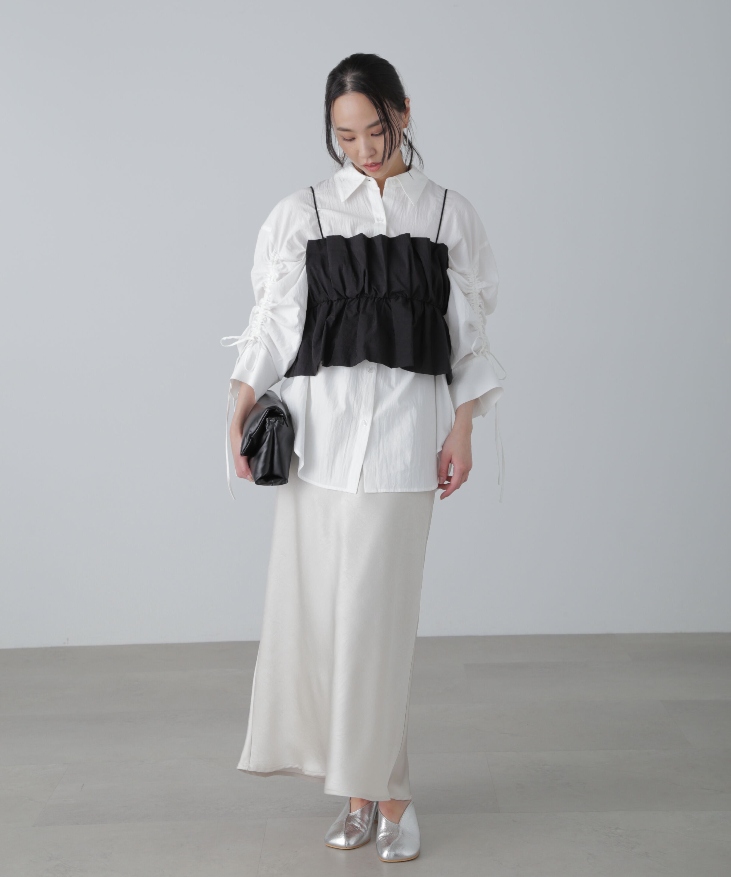  「シャイニーキャミソールビスチェ」|シャツ・ブラウス|