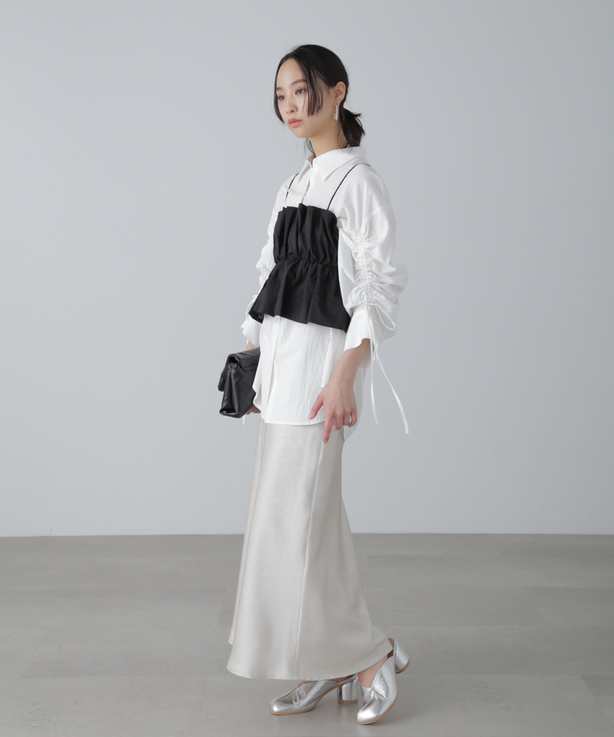  「シャイニーキャミソールビスチェ」|シャツ・ブラウス|