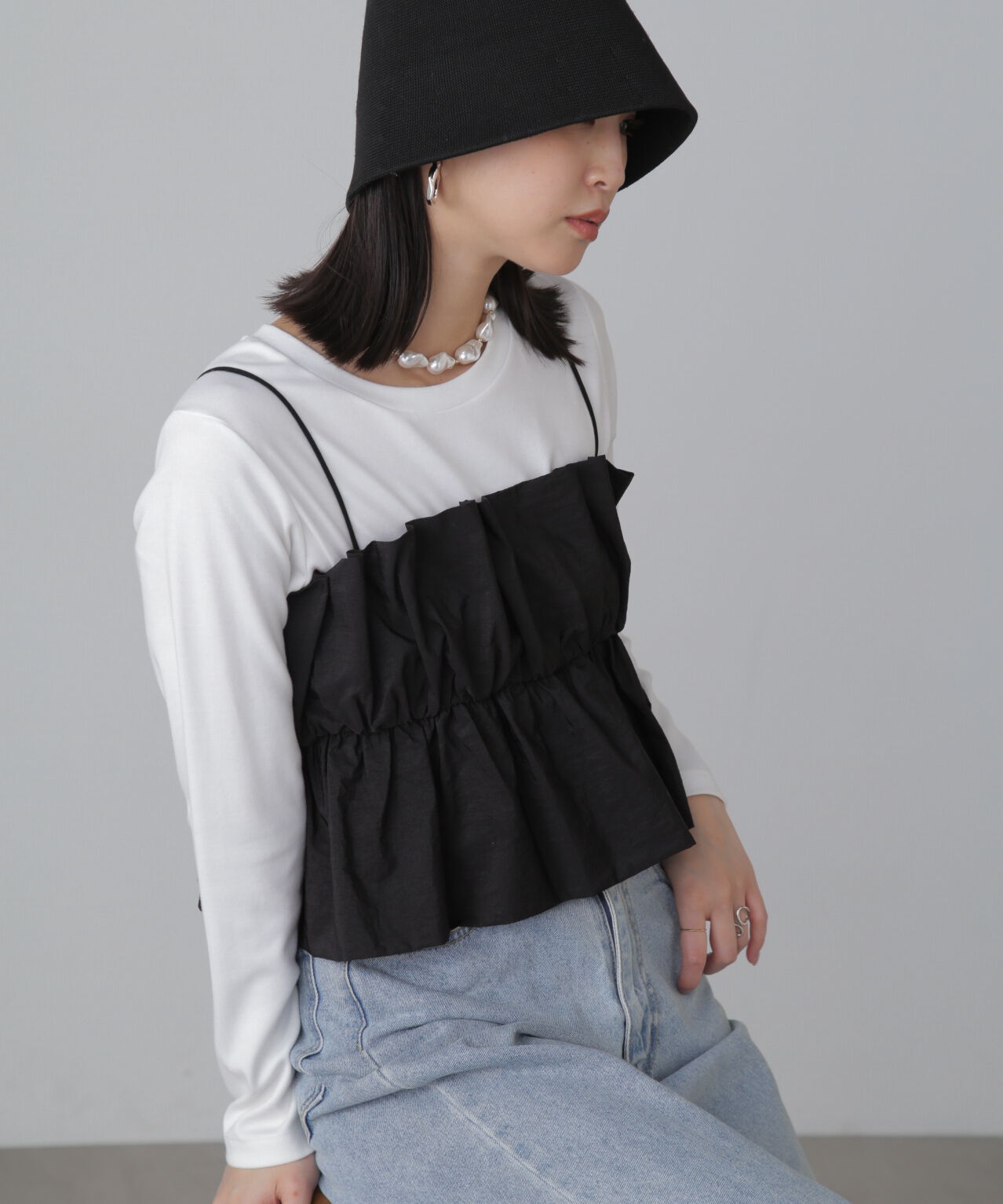  「シャイニーキャミソールビスチェ」|シャツ・ブラウス|