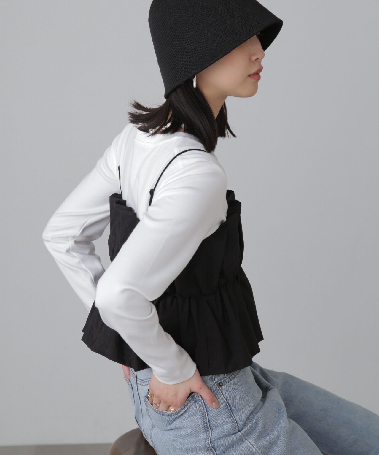  「シャイニーキャミソールビスチェ」|シャツ・ブラウス|