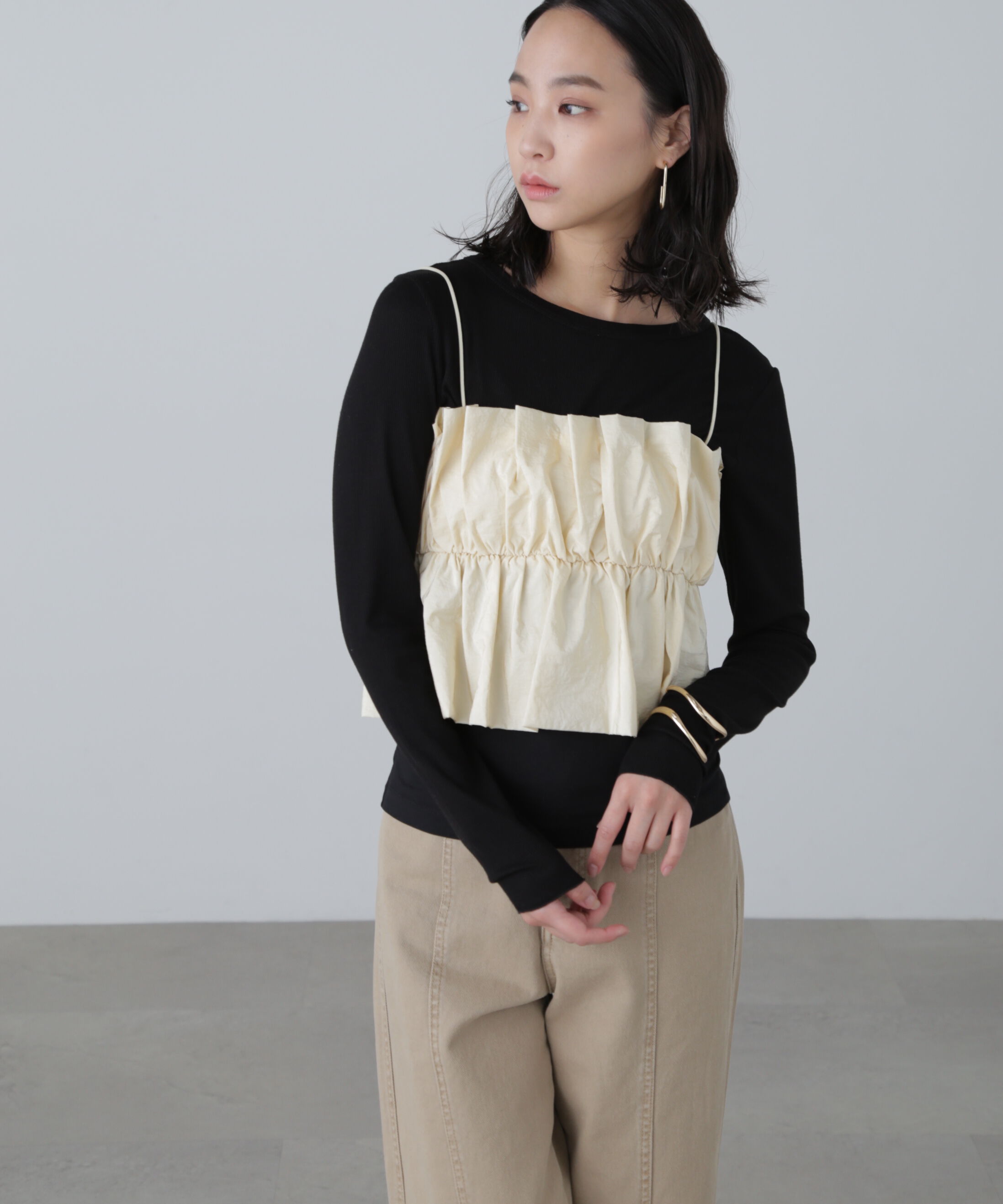  「シャイニーキャミソールビスチェ」|シャツ・ブラウス|