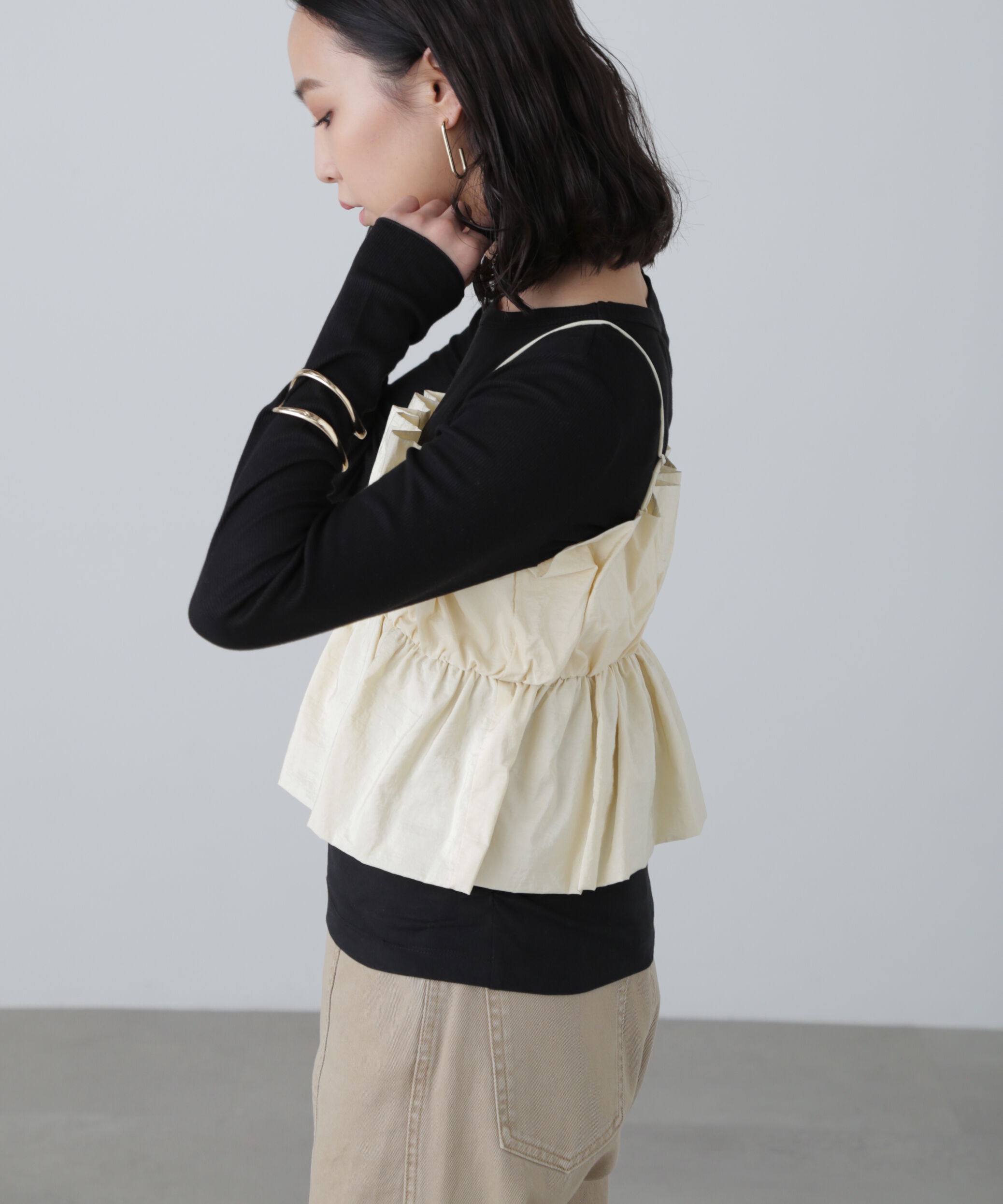  「シャイニーキャミソールビスチェ」|シャツ・ブラウス|