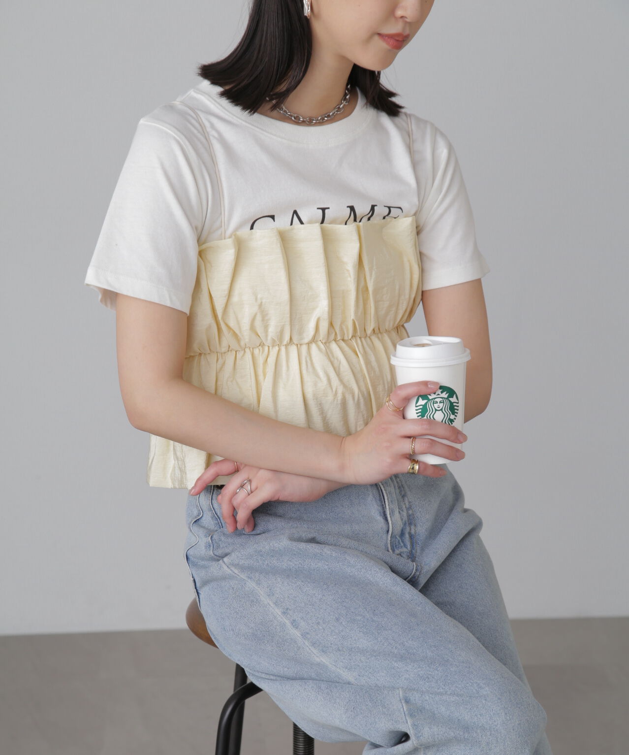  「シャイニーキャミソールビスチェ」|シャツ・ブラウス|