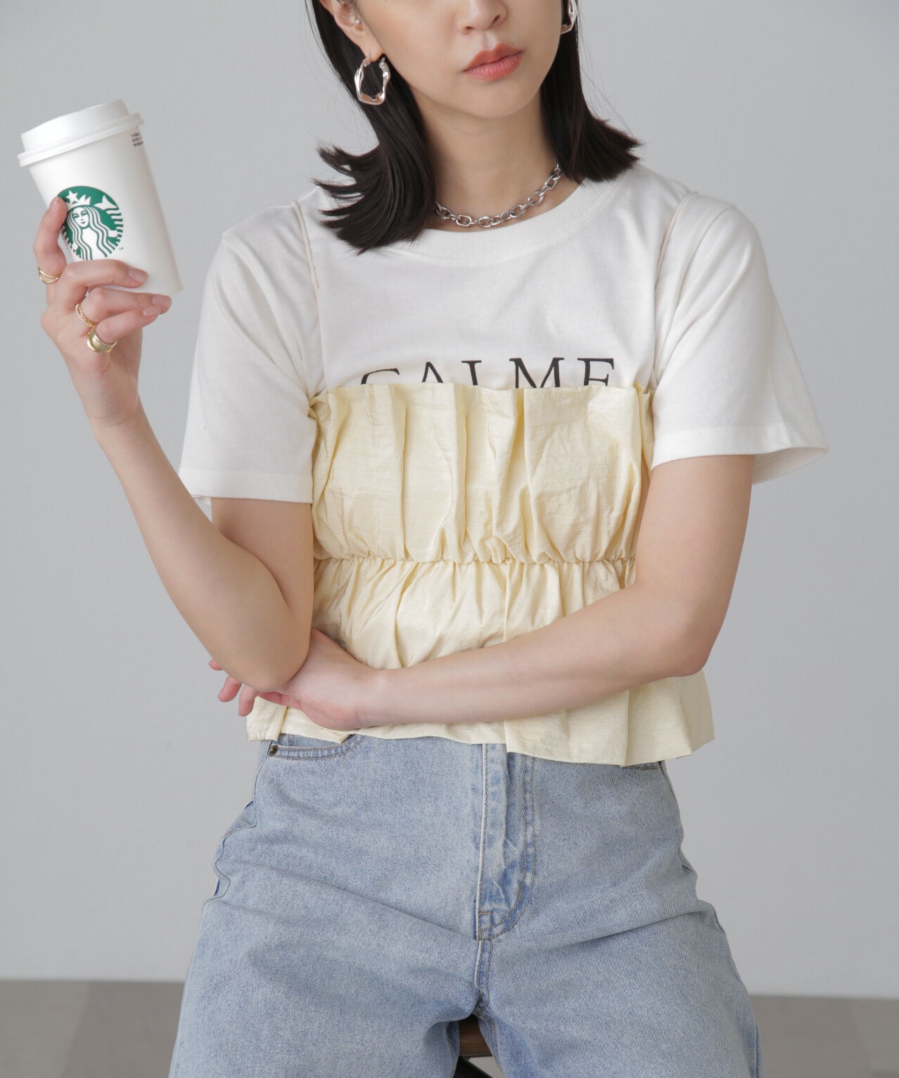  「シャイニーキャミソールビスチェ」|シャツ・ブラウス|