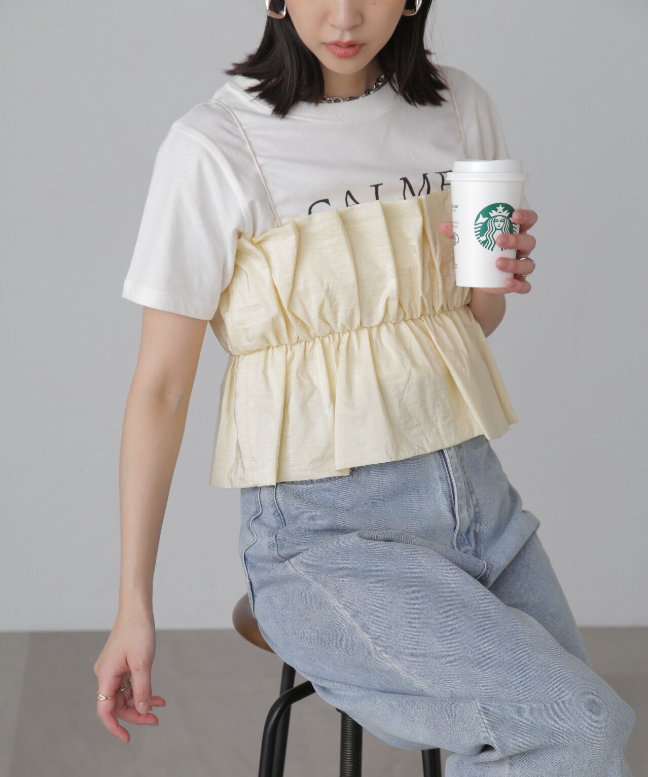  「シャイニーキャミソールビスチェ」|シャツ・ブラウス|