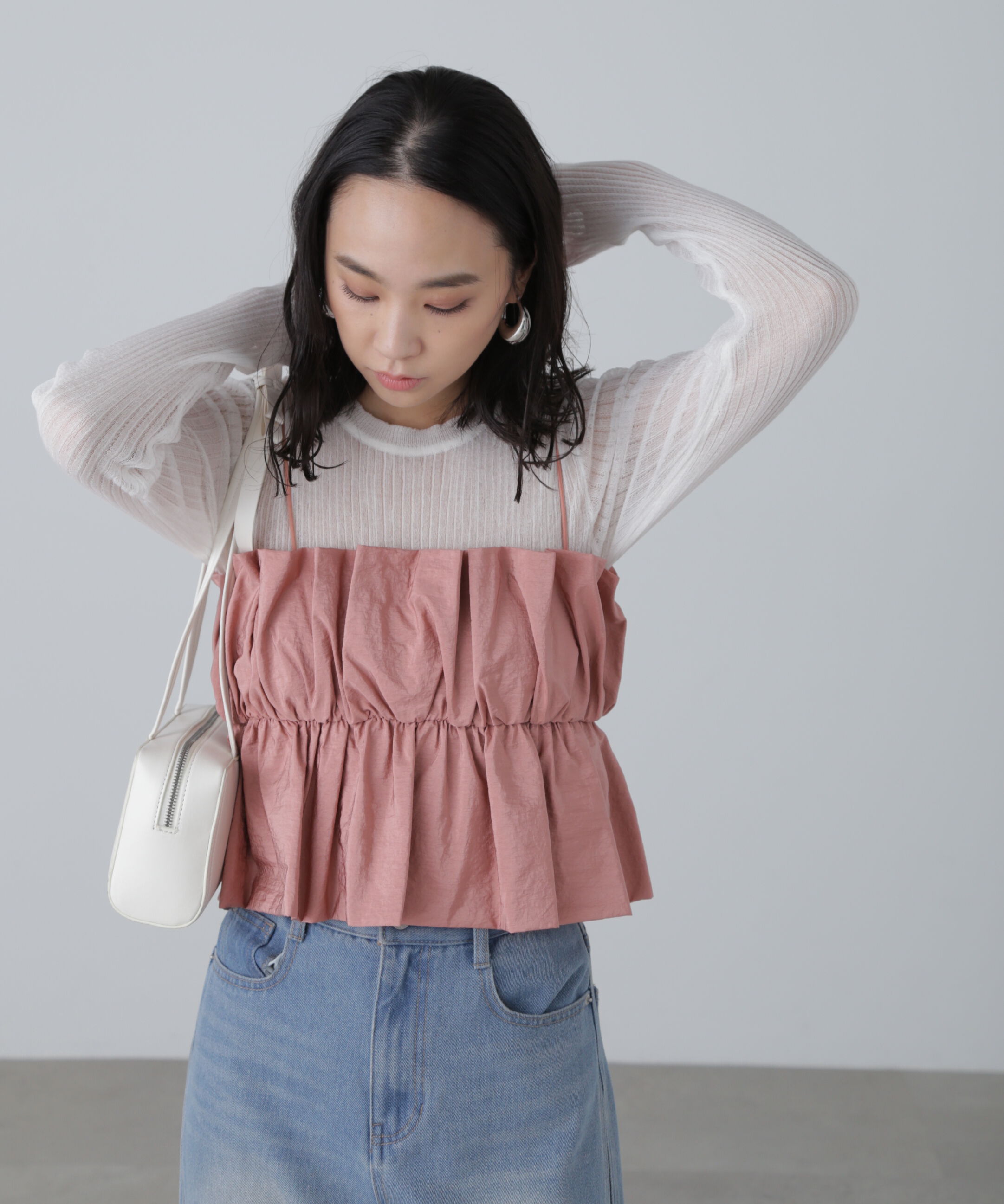  「シャイニーキャミソールビスチェ」|シャツ・ブラウス|