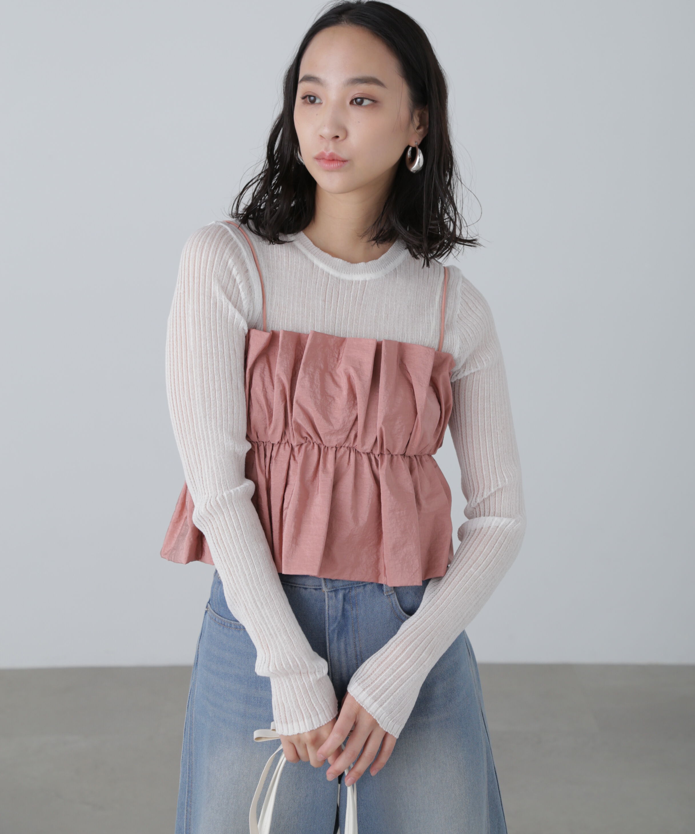  「シャイニーキャミソールビスチェ」|シャツ・ブラウス|