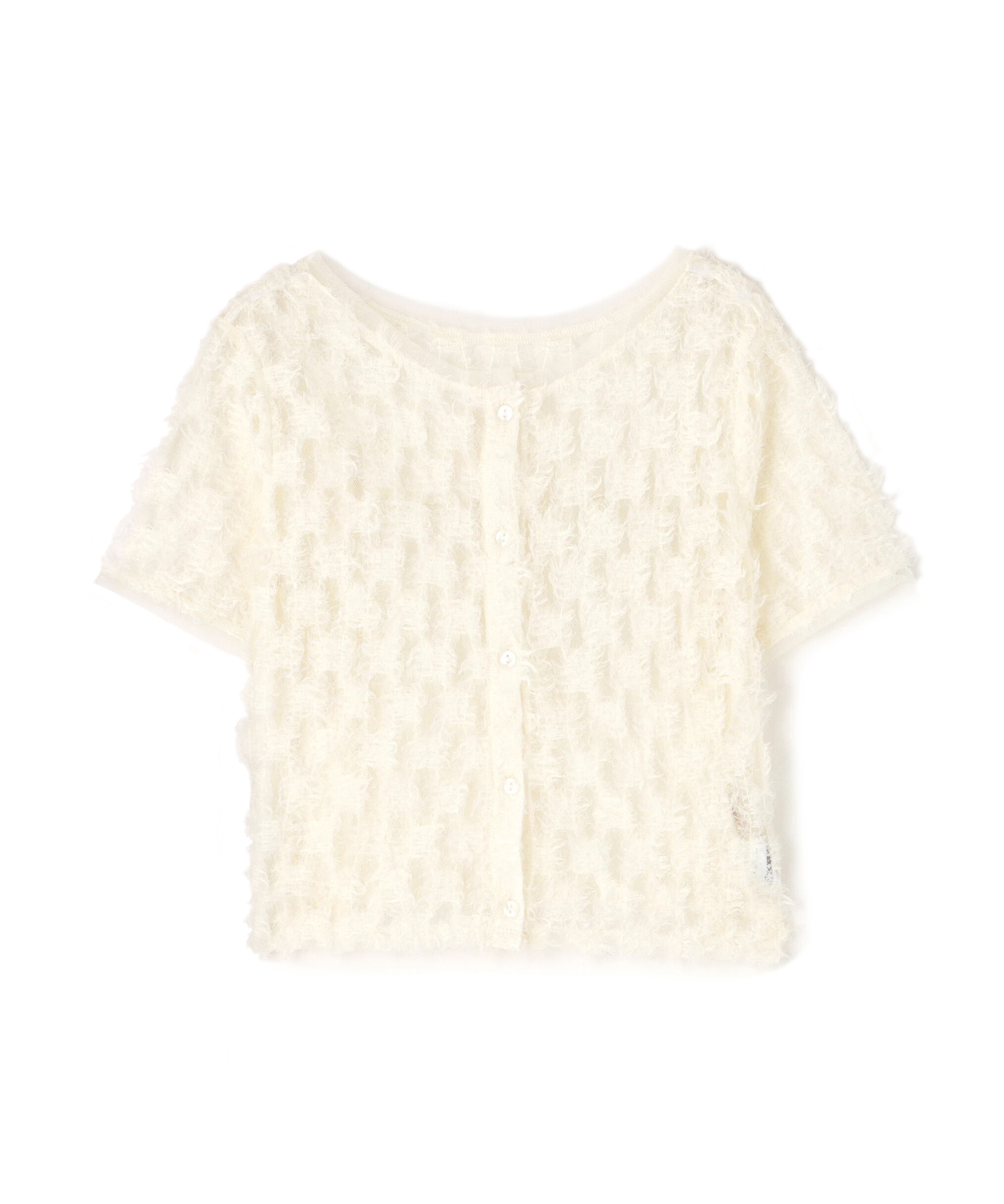  「前後２ＷＡＹフェザーチュールカーディガン」|シャツ・ブラウス|