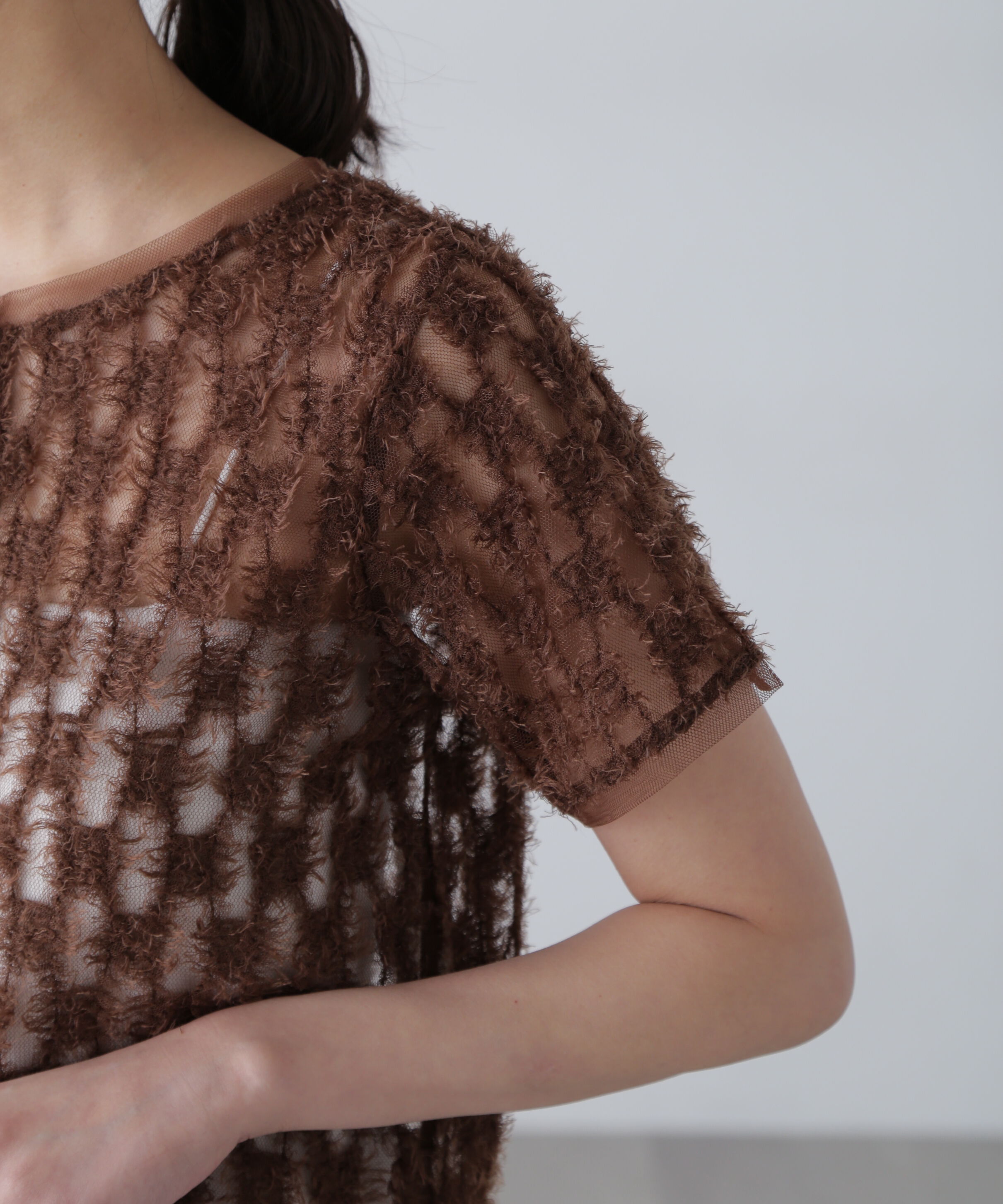  「前後２ＷＡＹフェザーチュールカーディガン」|シャツ・ブラウス|