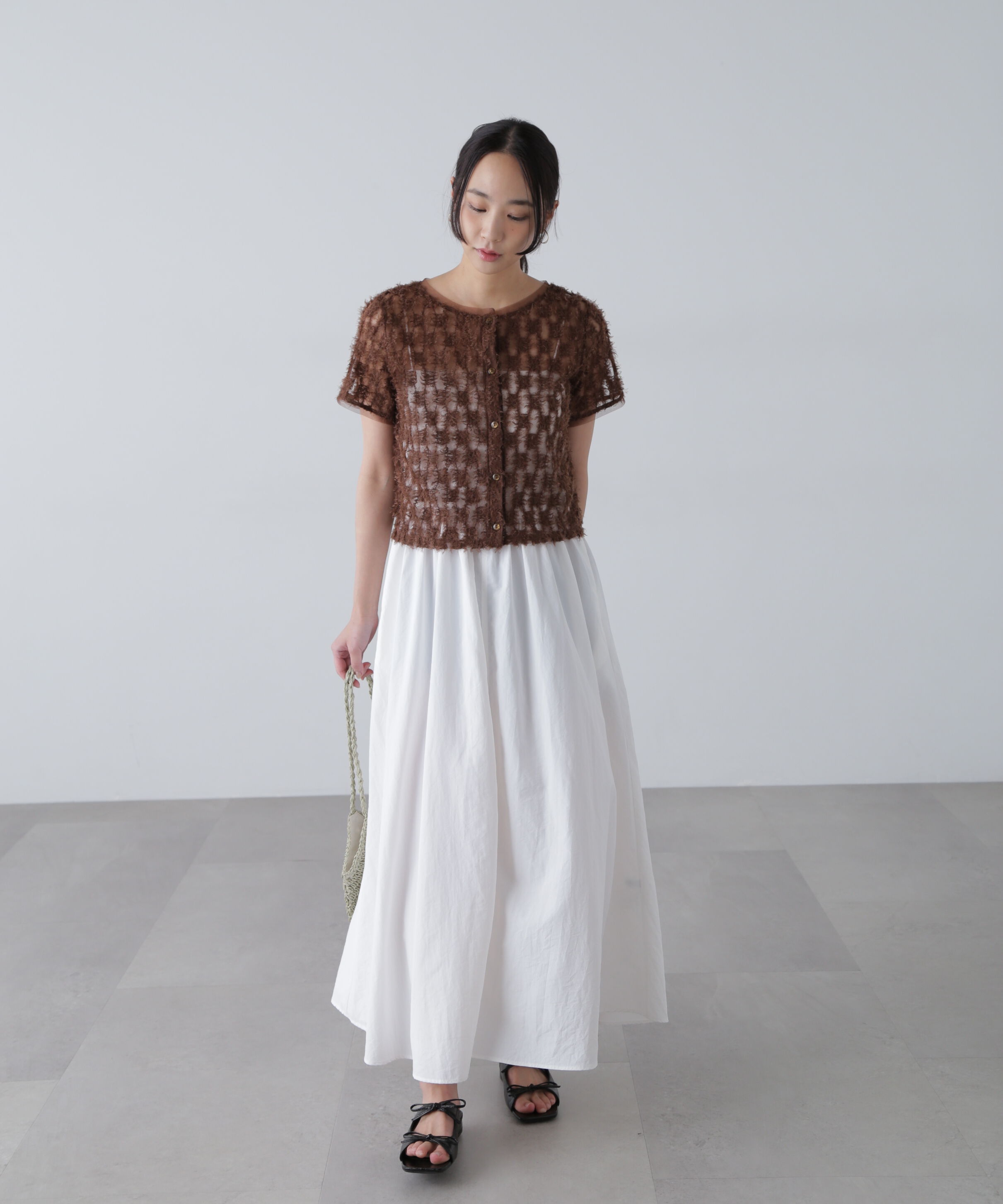  「前後２ＷＡＹフェザーチュールカーディガン」|シャツ・ブラウス|