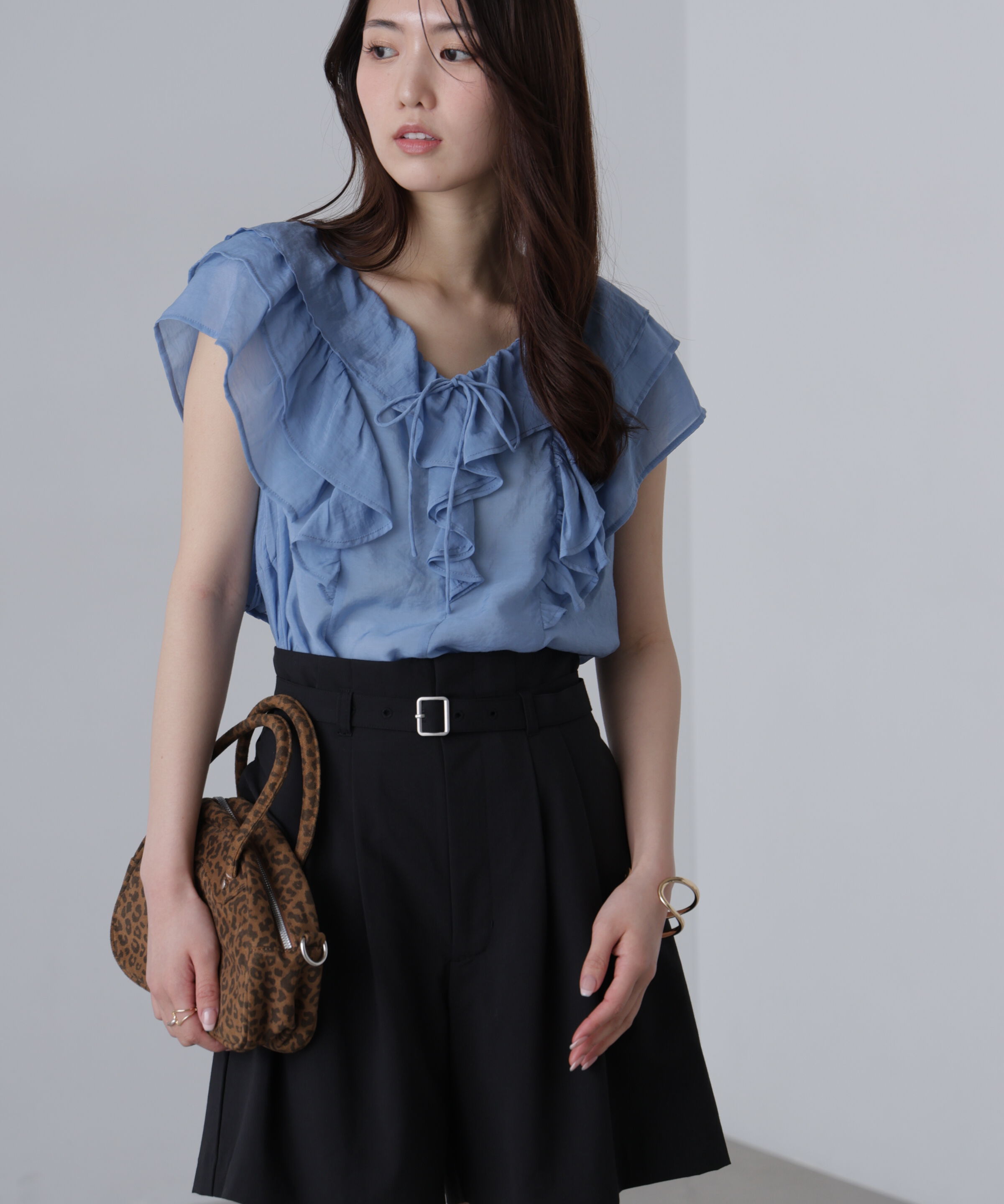  「フリルフレンチブラウス」|シャツ・ブラウス|