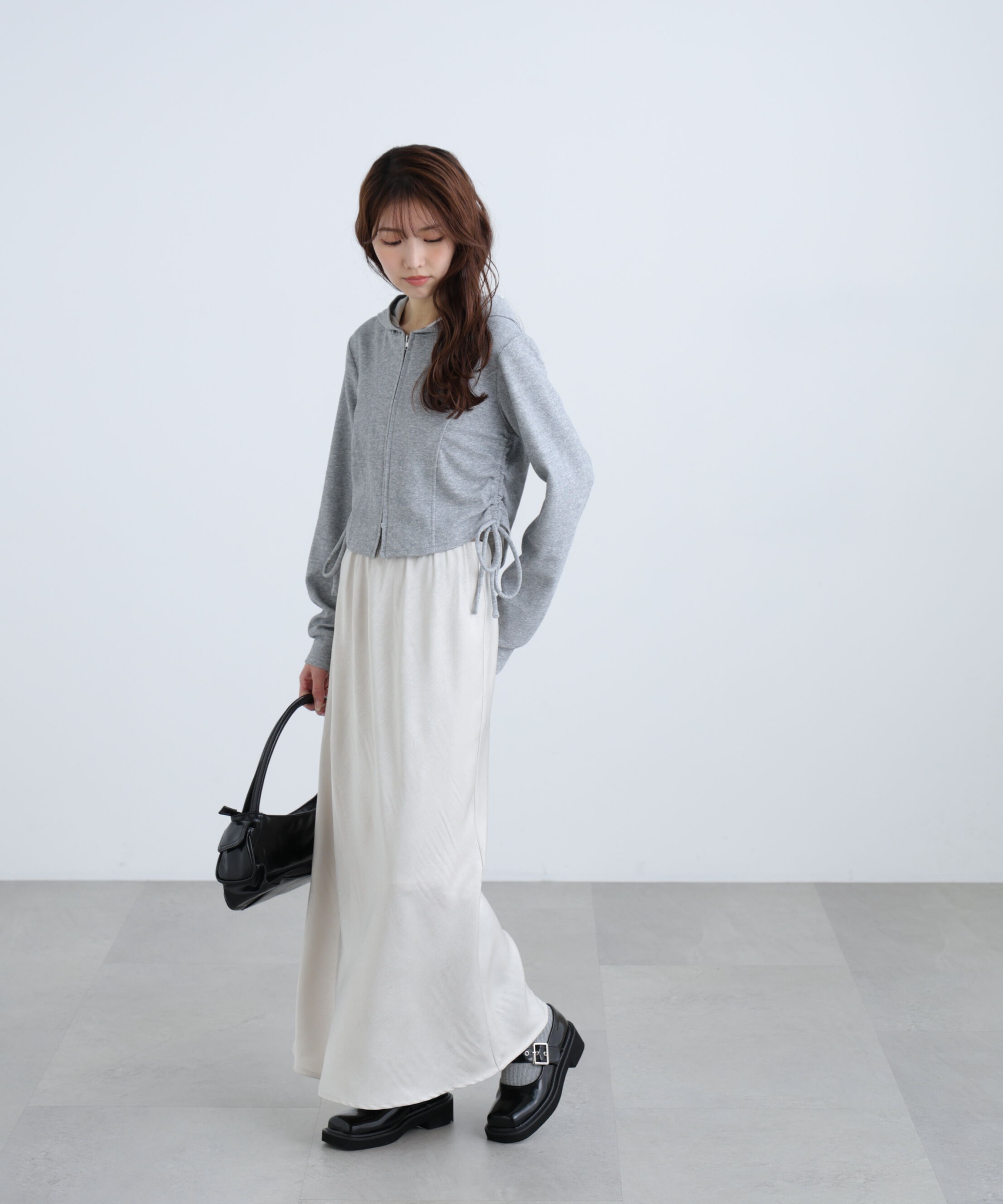  「サイドドロストコンパクトパーカー」|Tシャツ・カットソー|