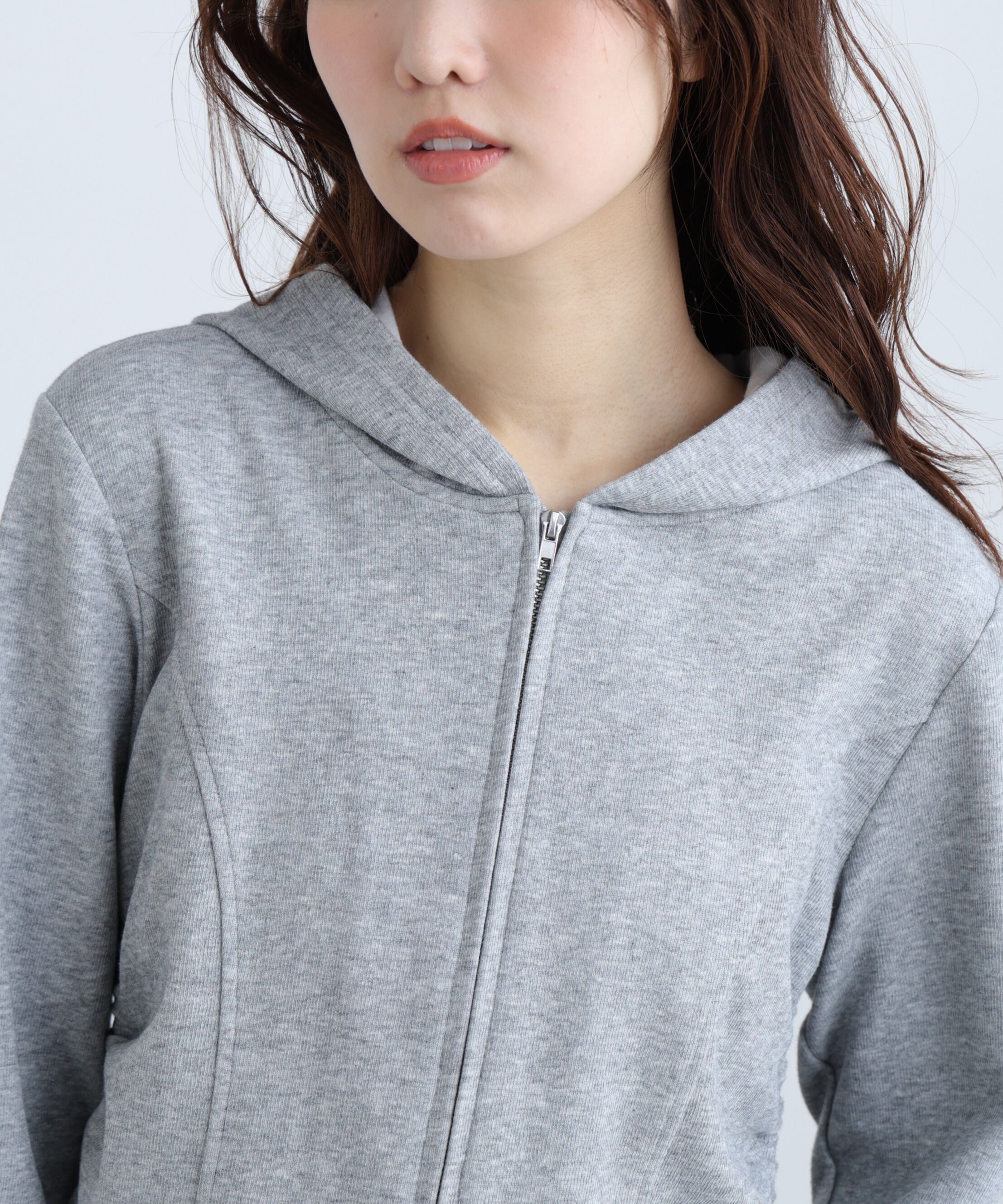  「サイドドロストコンパクトパーカー」|Tシャツ・カットソー|