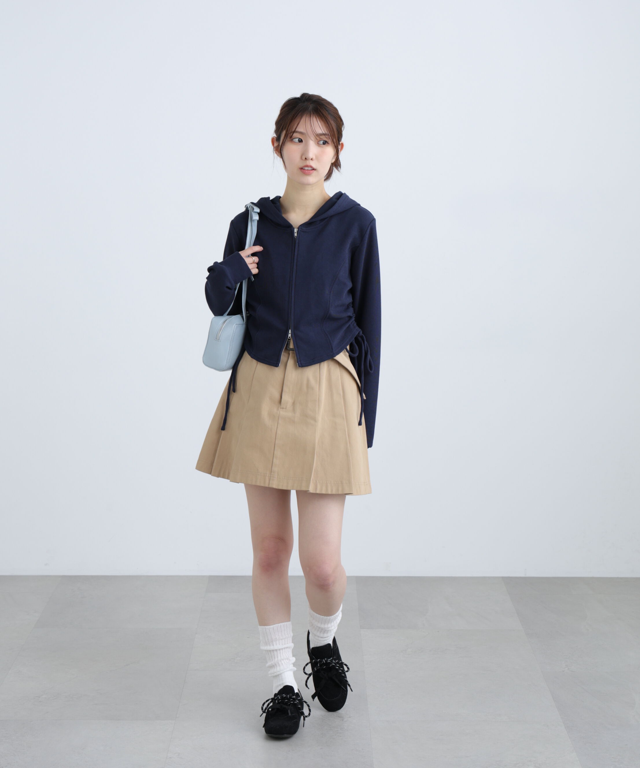  「サイドドロストコンパクトパーカー」|Tシャツ・カットソー|