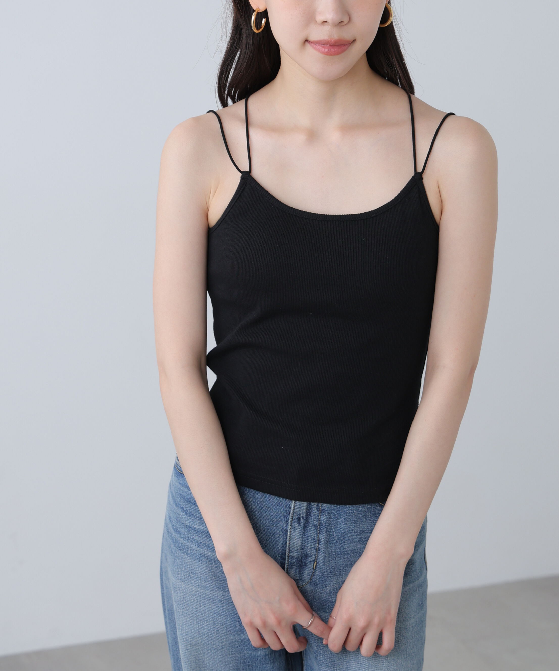  「カップ付きキャミソール」|Tシャツ・カットソー|