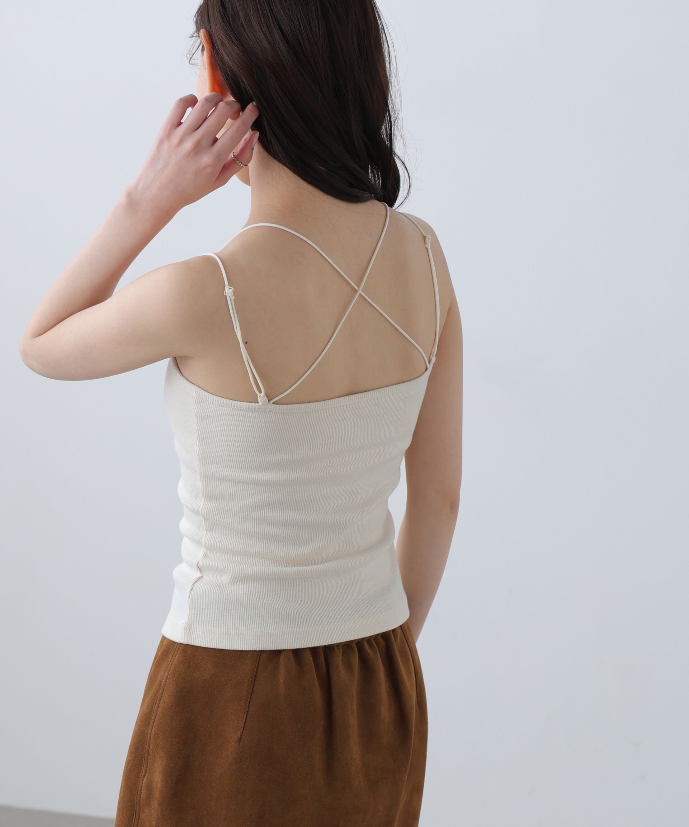  「カップ付きキャミソール」|Tシャツ・カットソー|