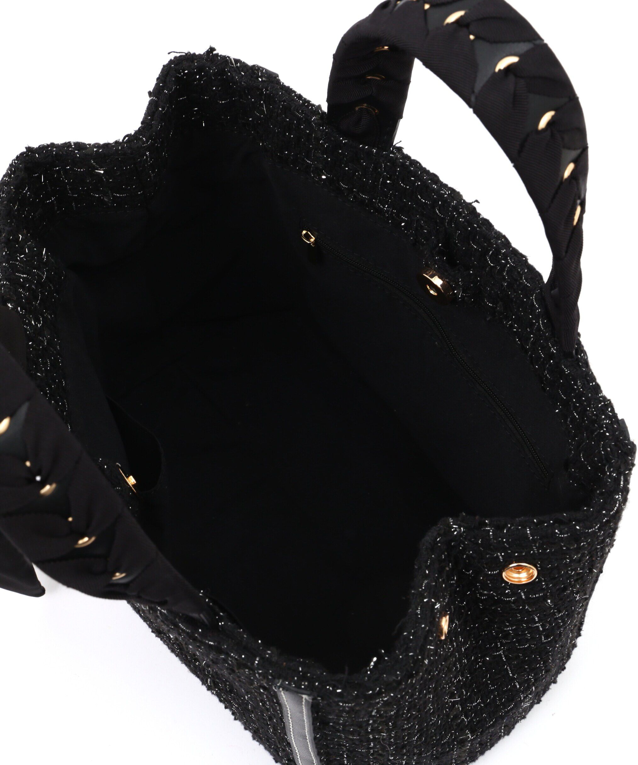  「トリミングハンドルツイードトート」|その他|