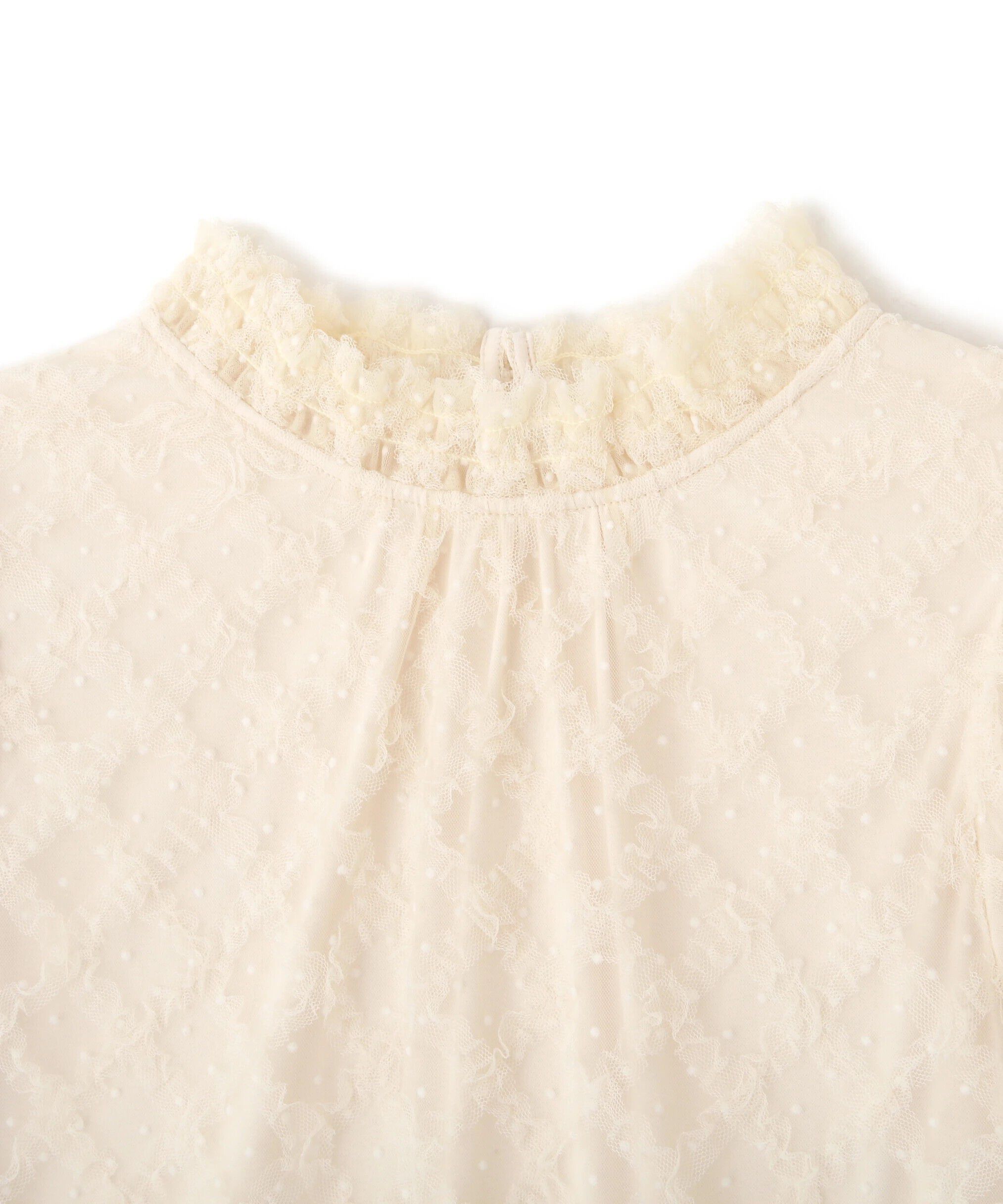  「バルーン袖レースブラウス」|シャツ・ブラウス|