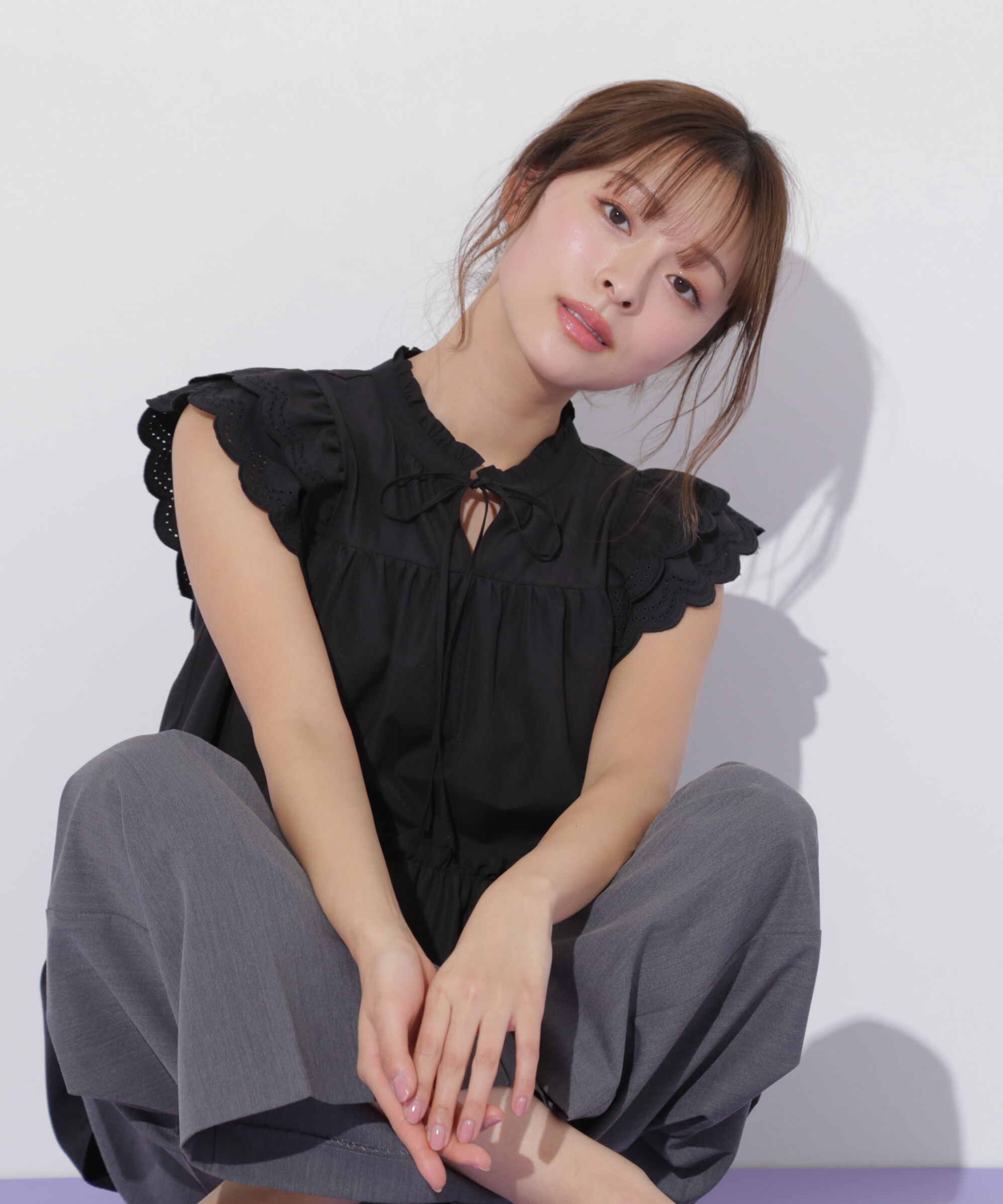  「カットワークティアードチュニック」|シャツ・ブラウス|