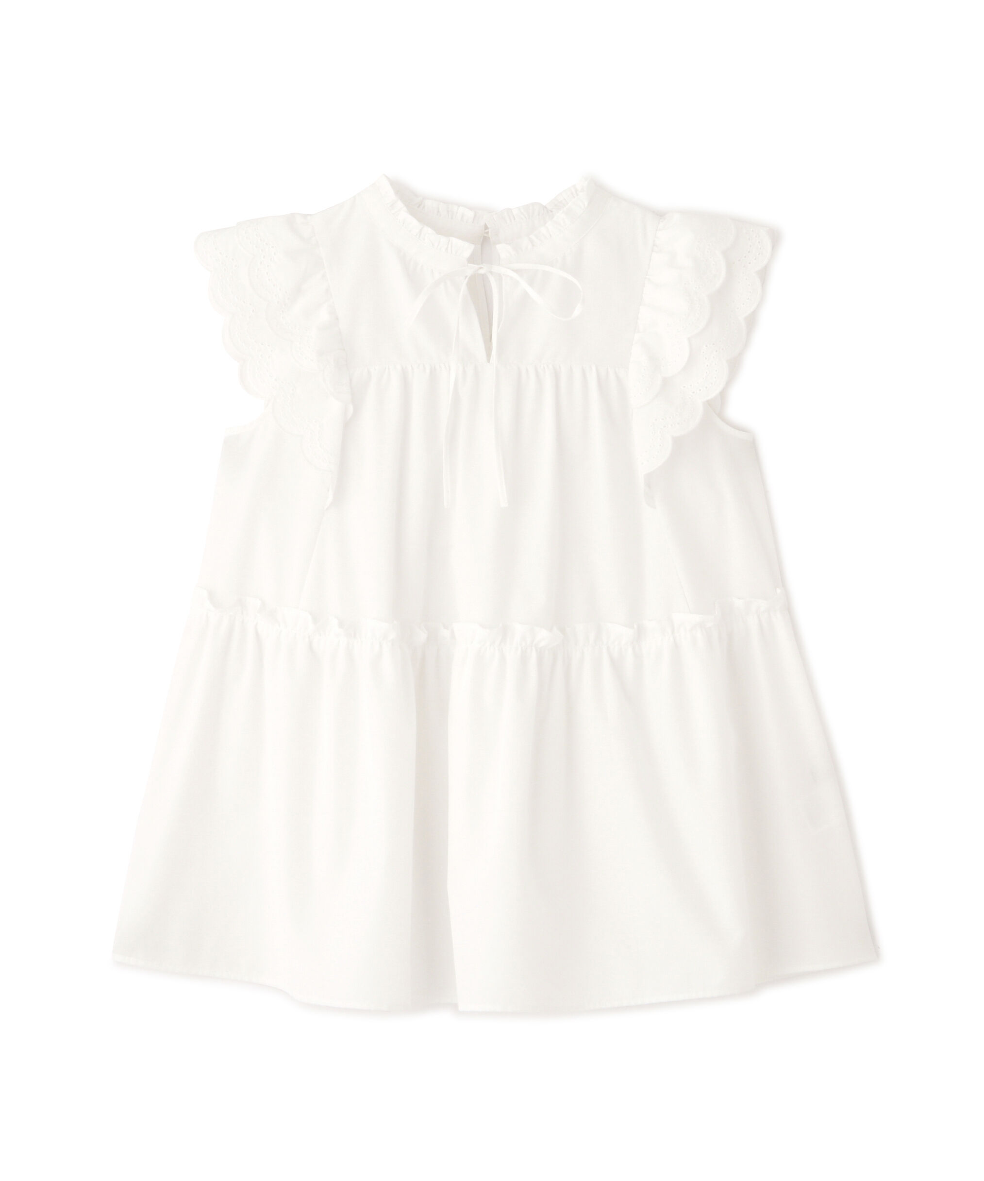  「カットワークティアードチュニック」|シャツ・ブラウス|