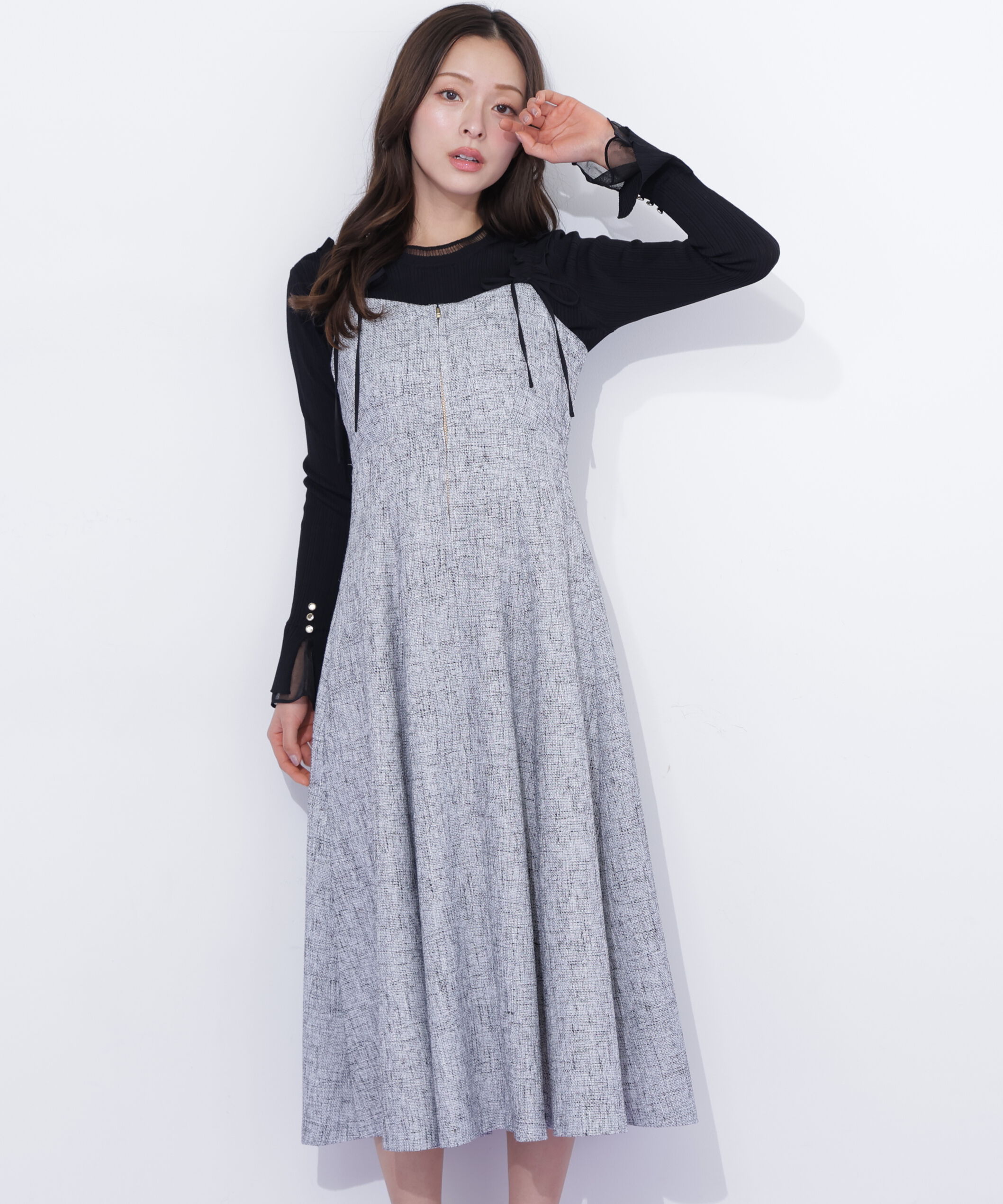  「フリルショルダージャンスカ」|ワンピース|