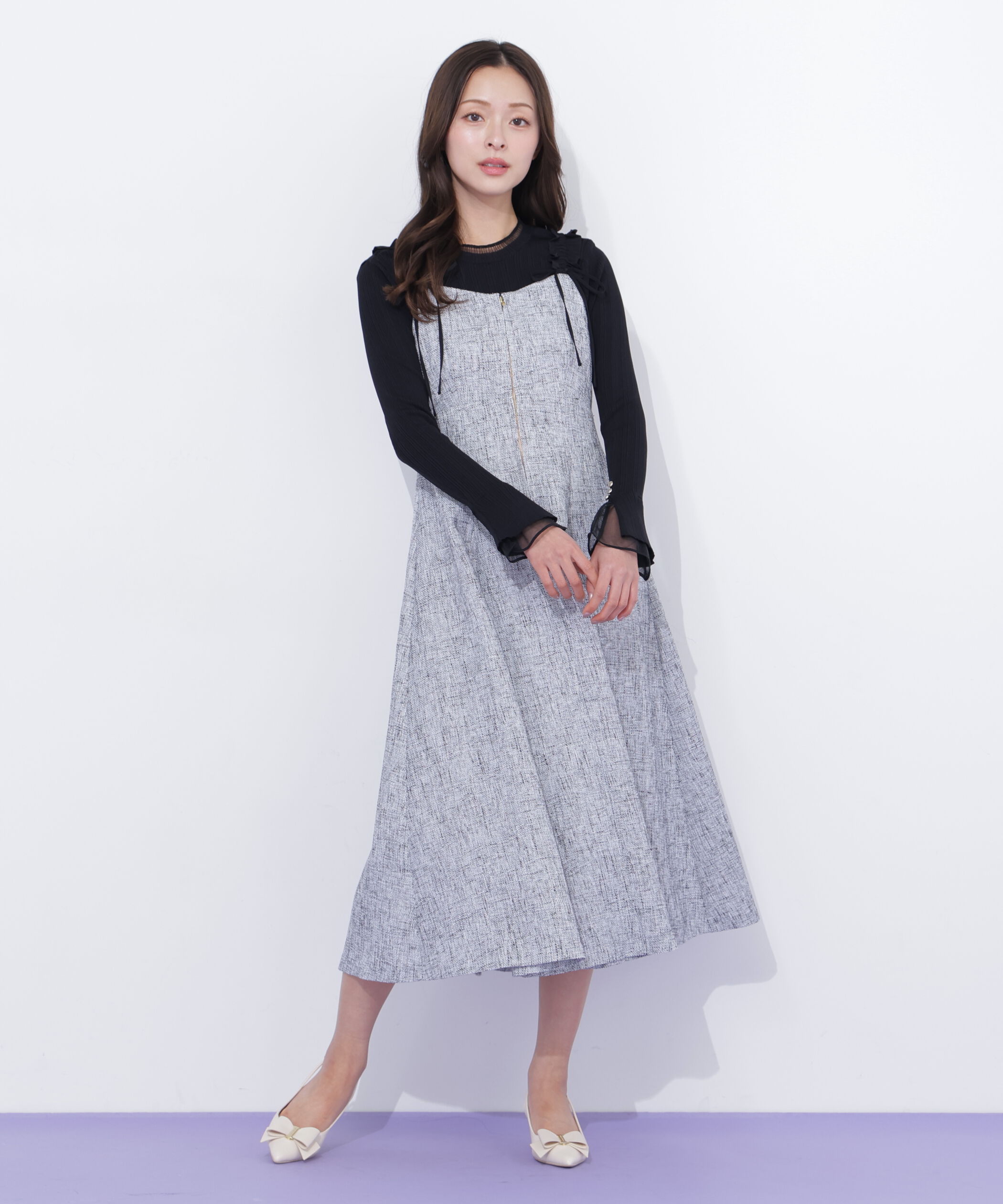  「フリルショルダージャンスカ」|ワンピース|