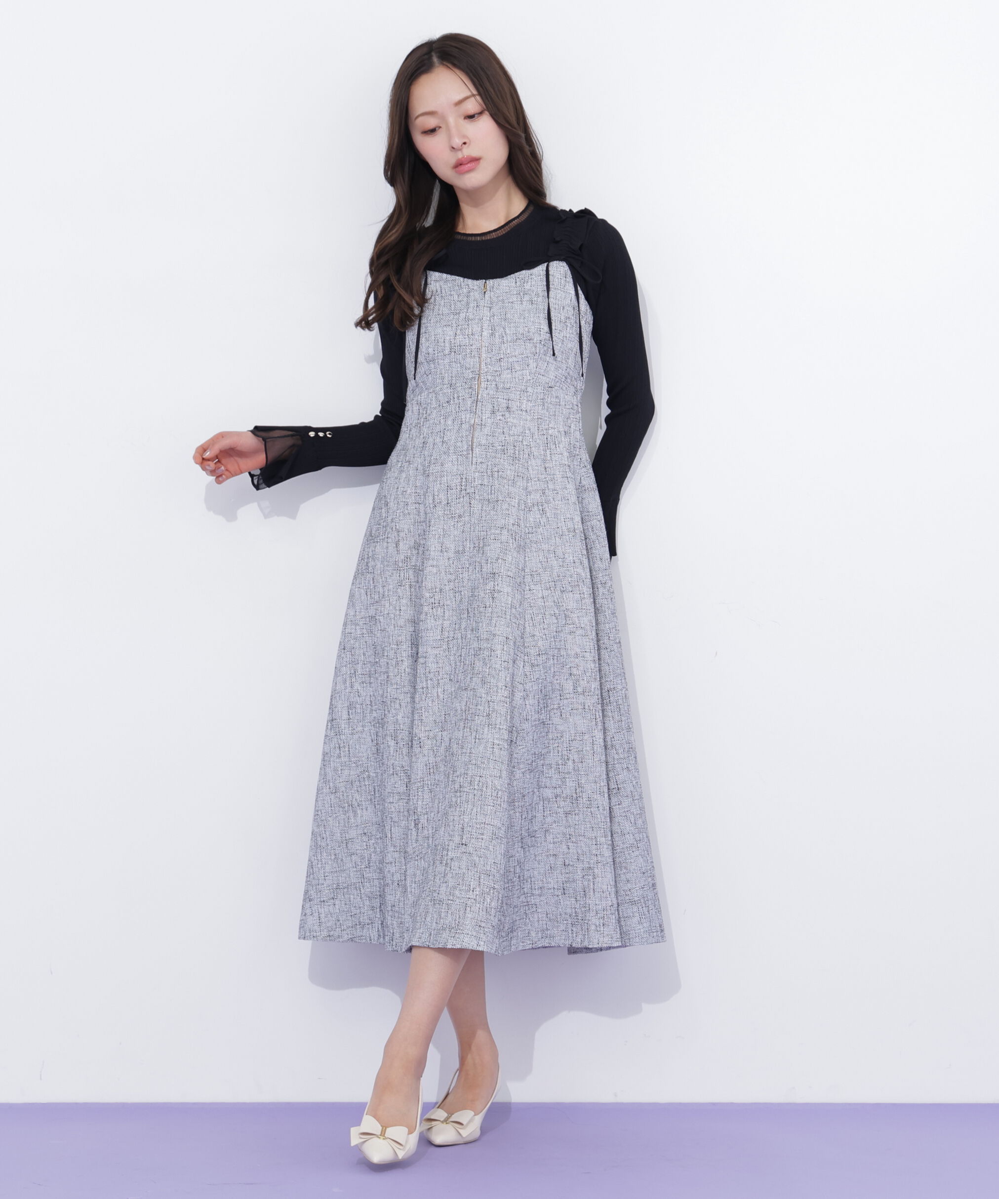  「フリルショルダージャンスカ」|ワンピース|