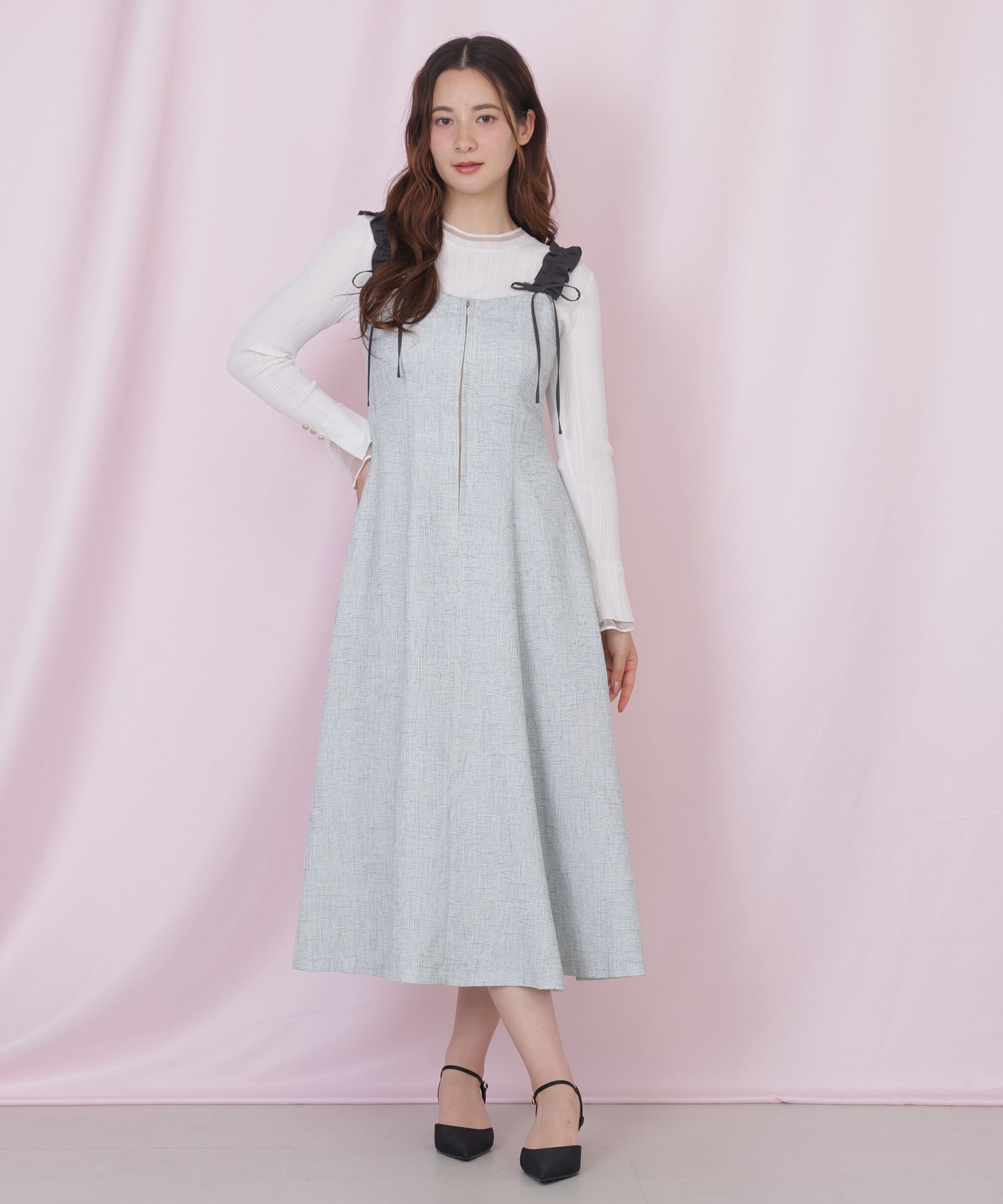  「フリルショルダージャンスカ」|ワンピース|