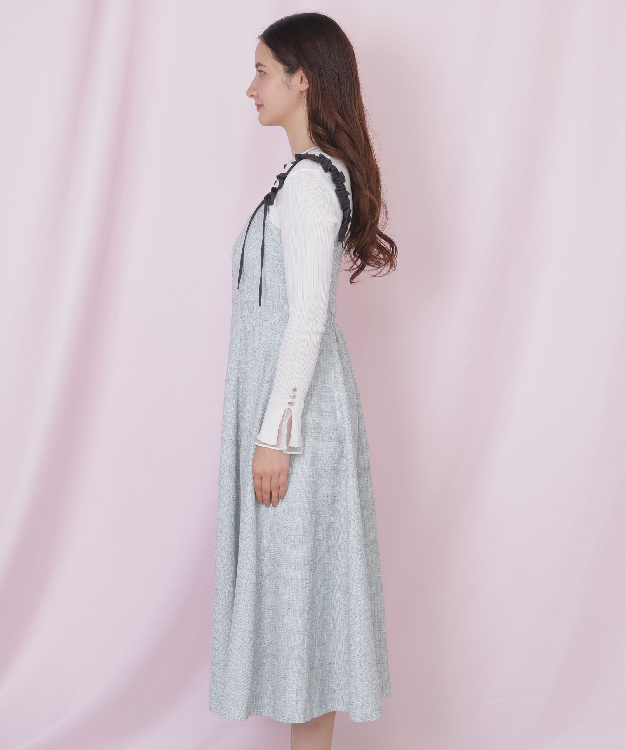  「フリルショルダージャンスカ」|ワンピース|