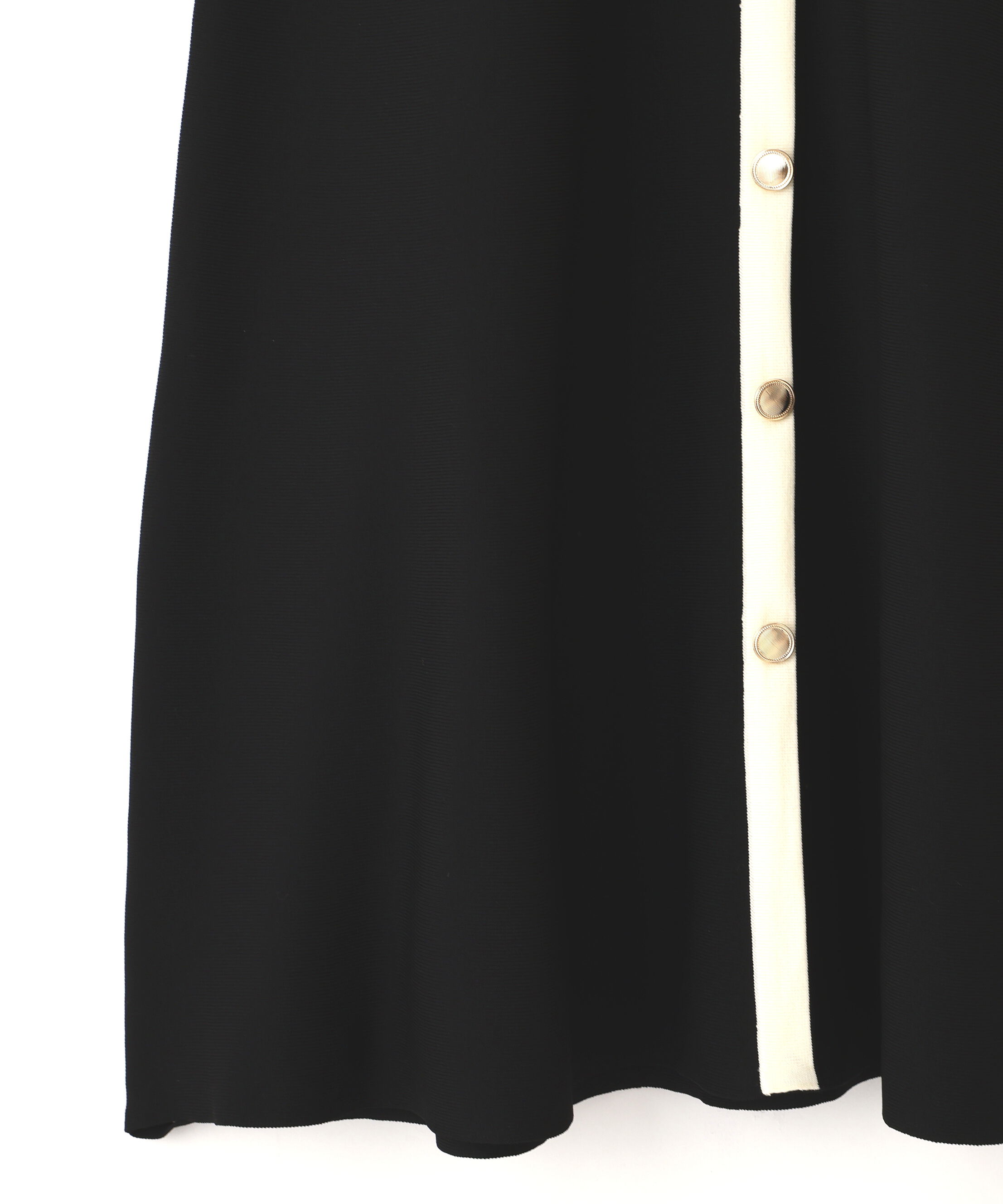  「開襟配色ニットワンピース」|ワンピース|