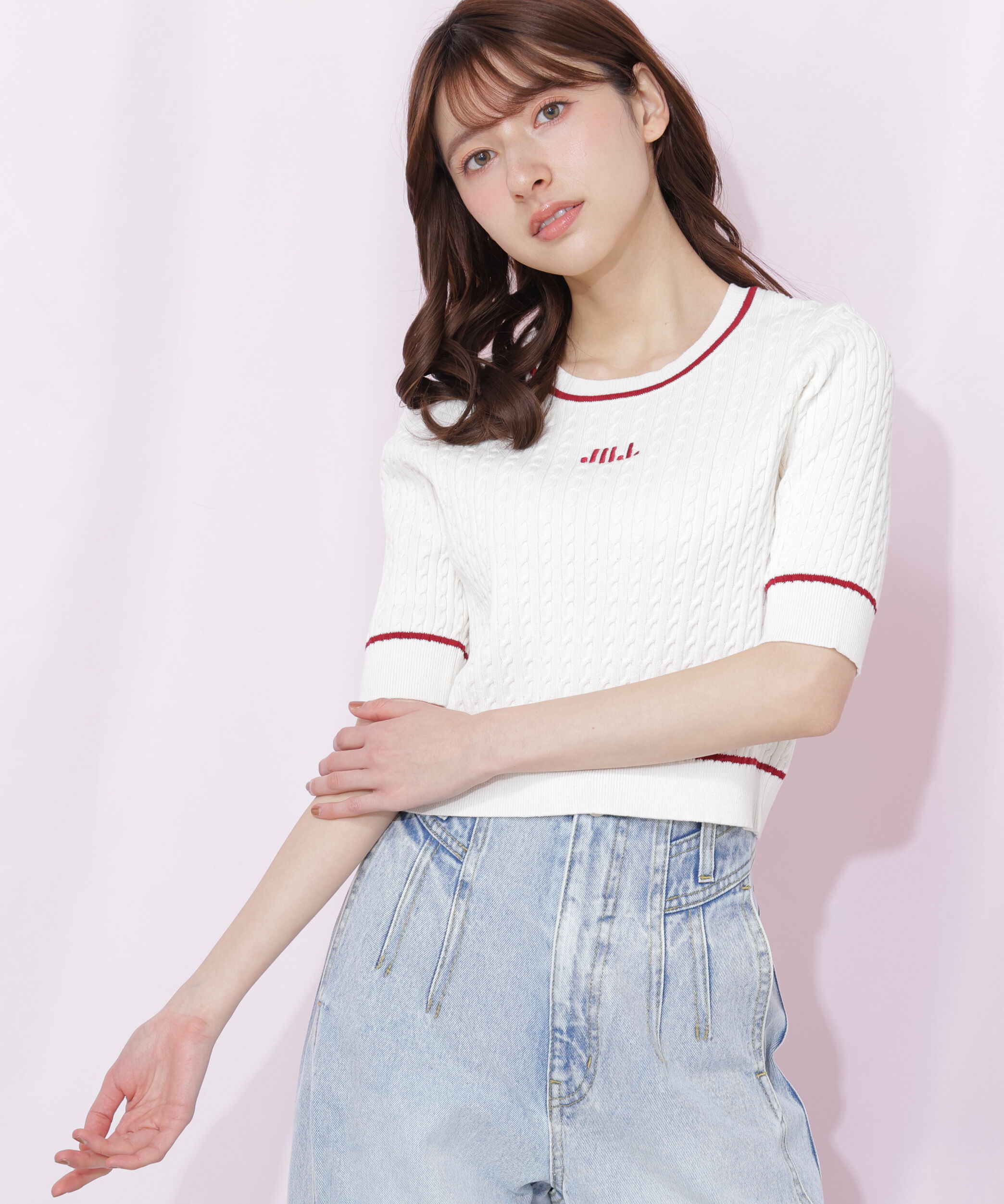  「ミニケーブルコンパクトニット」|ニット・セーター|