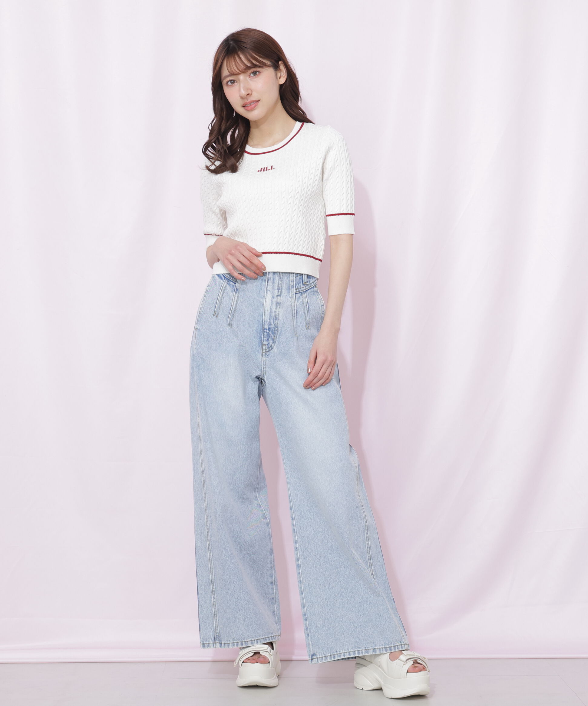  「ミニケーブルコンパクトニット」|ニット・セーター|