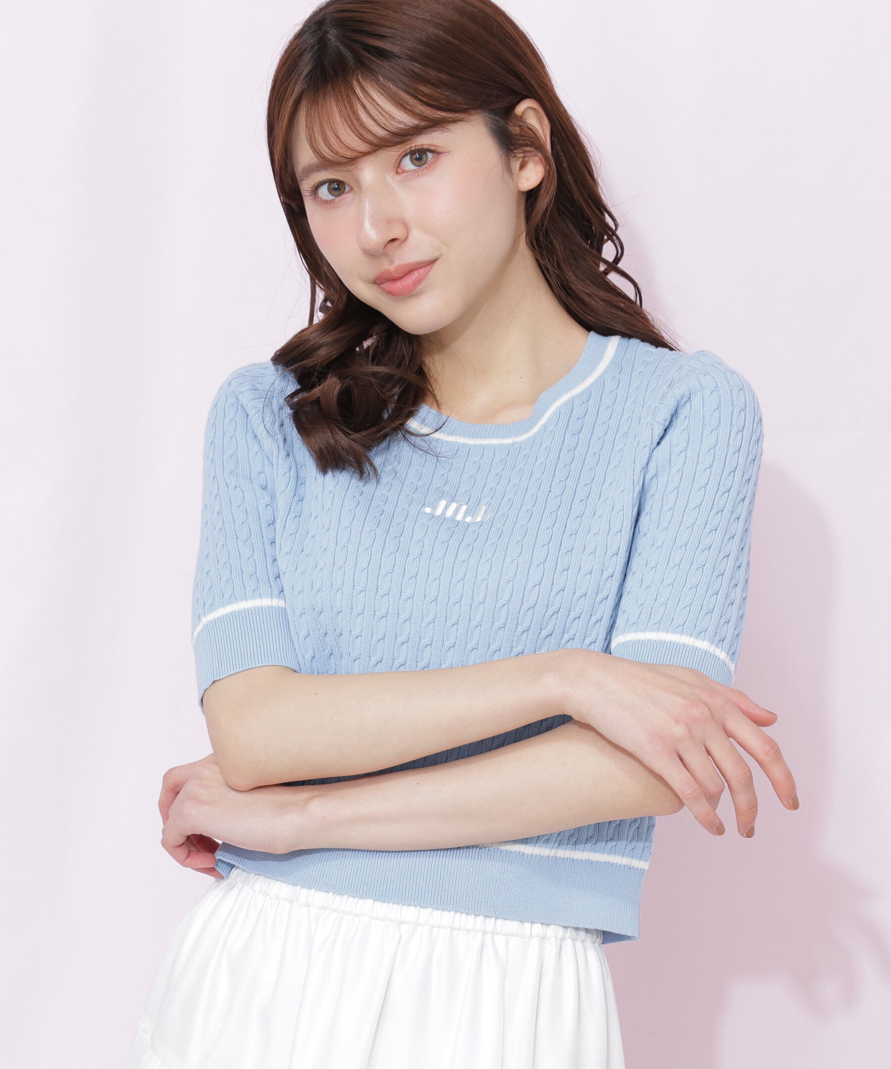  「ミニケーブルコンパクトニット」|ニット・セーター|