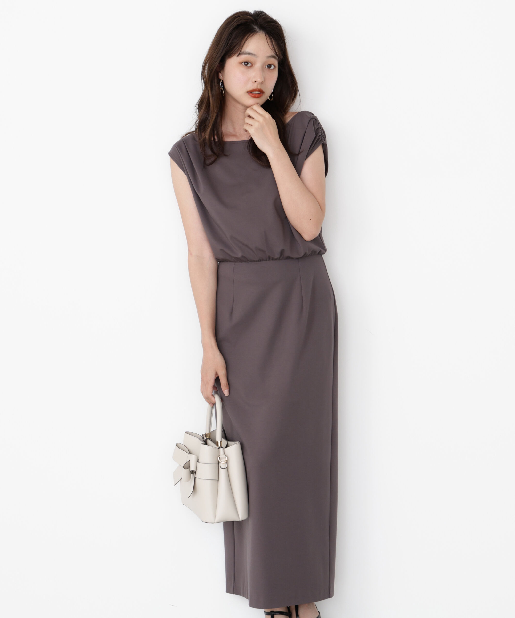 PROPORTION BODY DRESSING「アシメカットワンピース」|ワンピース|