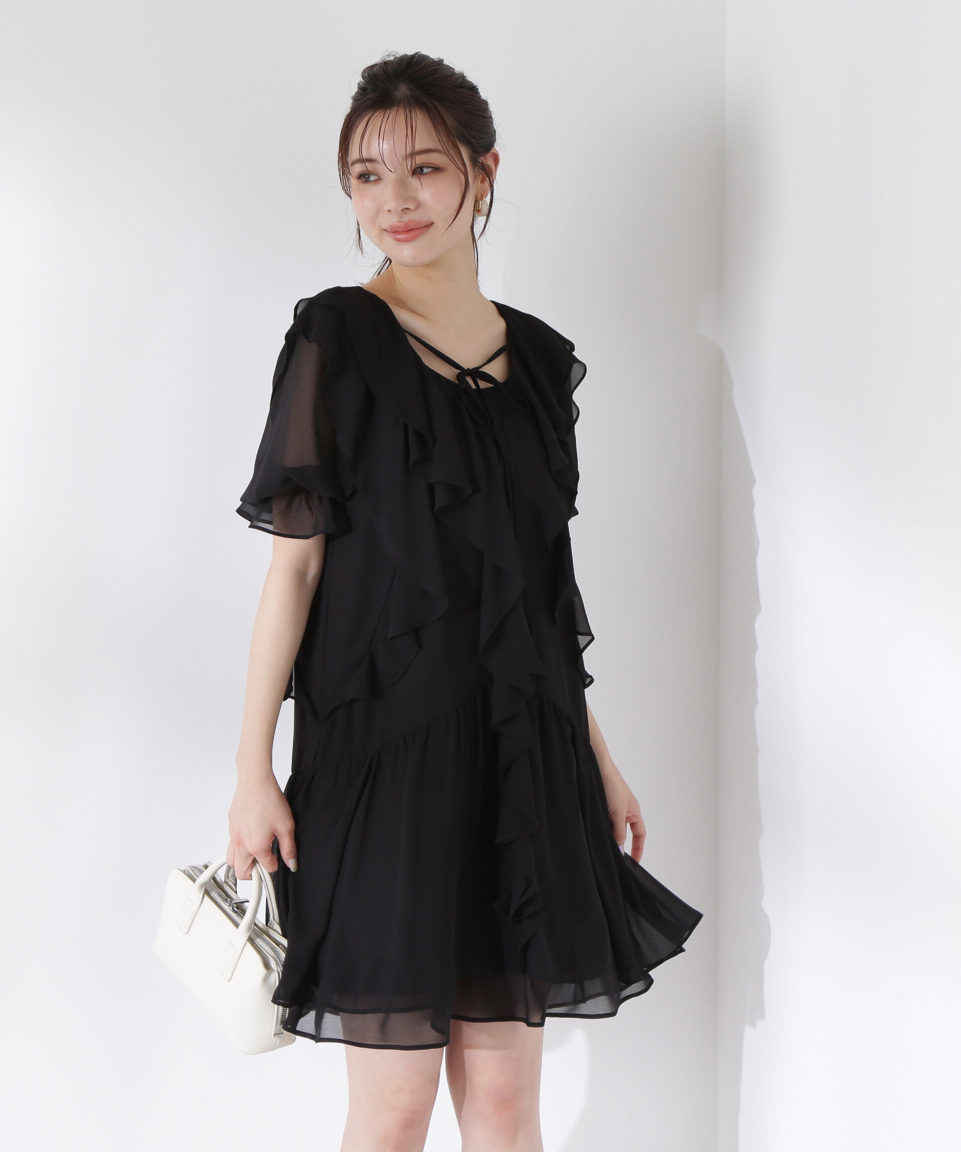 PROPORTION BODY DRESSING「《EDIT COLOGNE》ラッフルミニワンピース」|ワンピース|